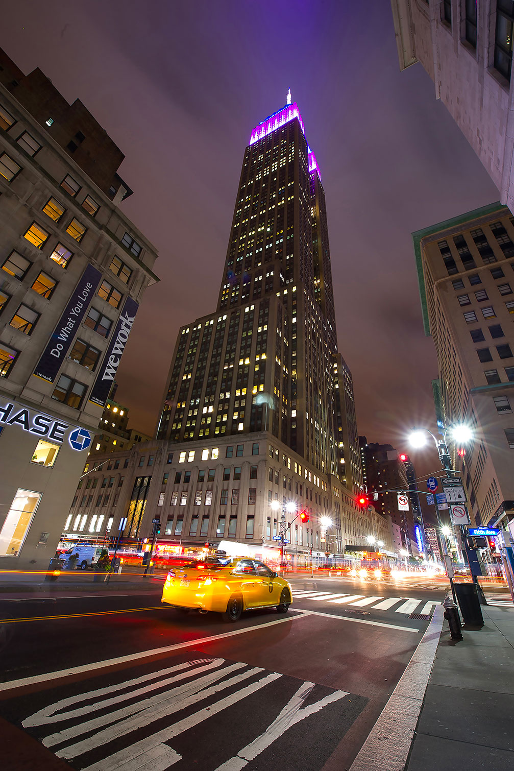 Tableau new york empire states building, HEXOA
