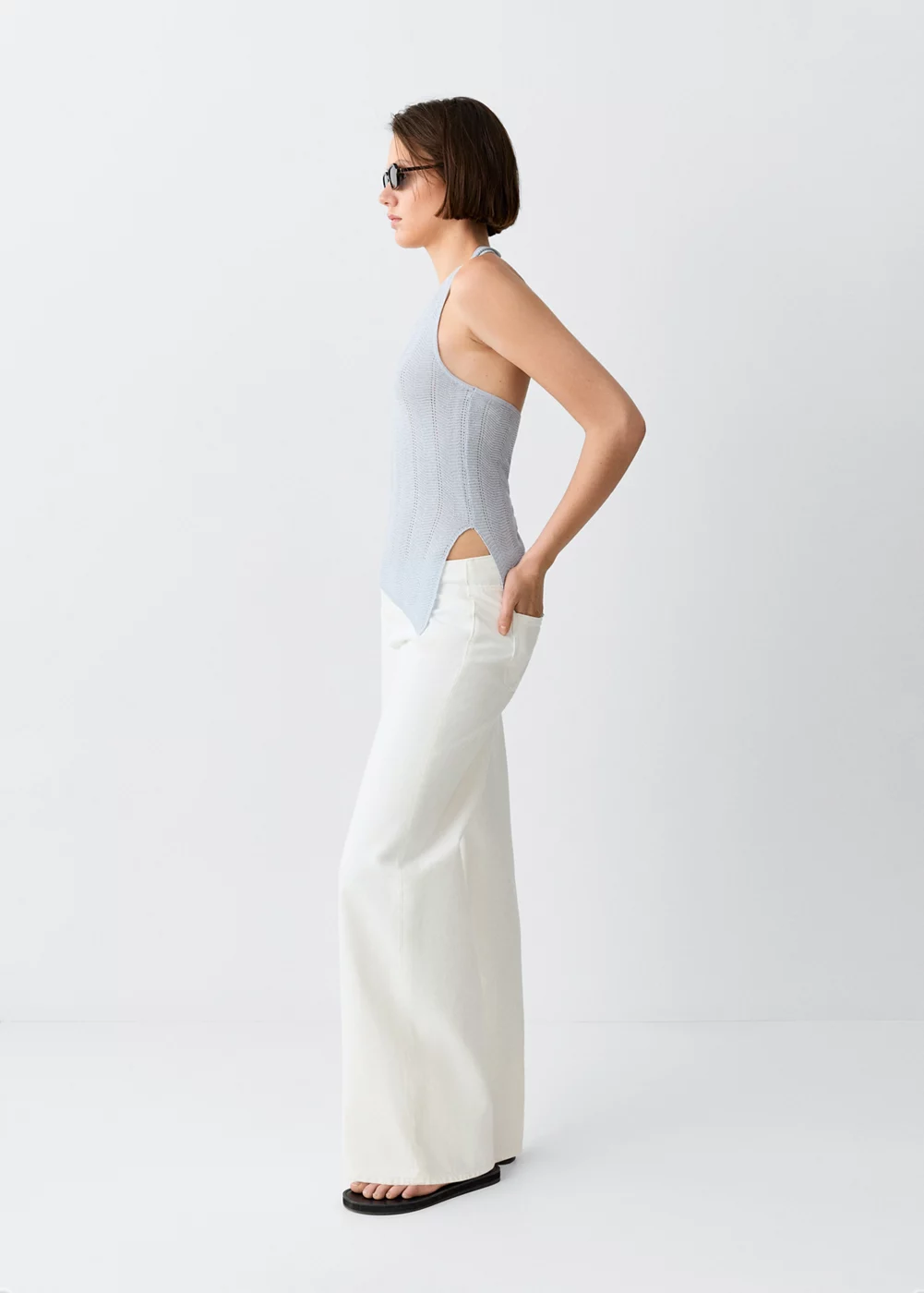 Jean low waist wide leg, MANGO TEEN