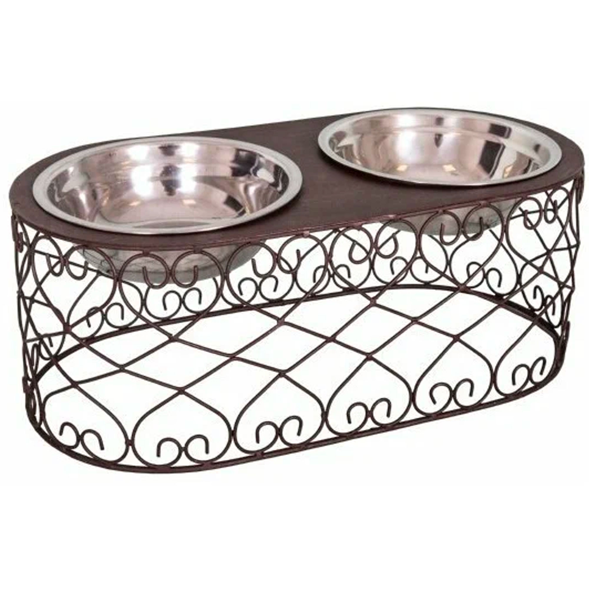 Porte gamelles + 2 gamelles inox 40x20x15cm, WADIGA