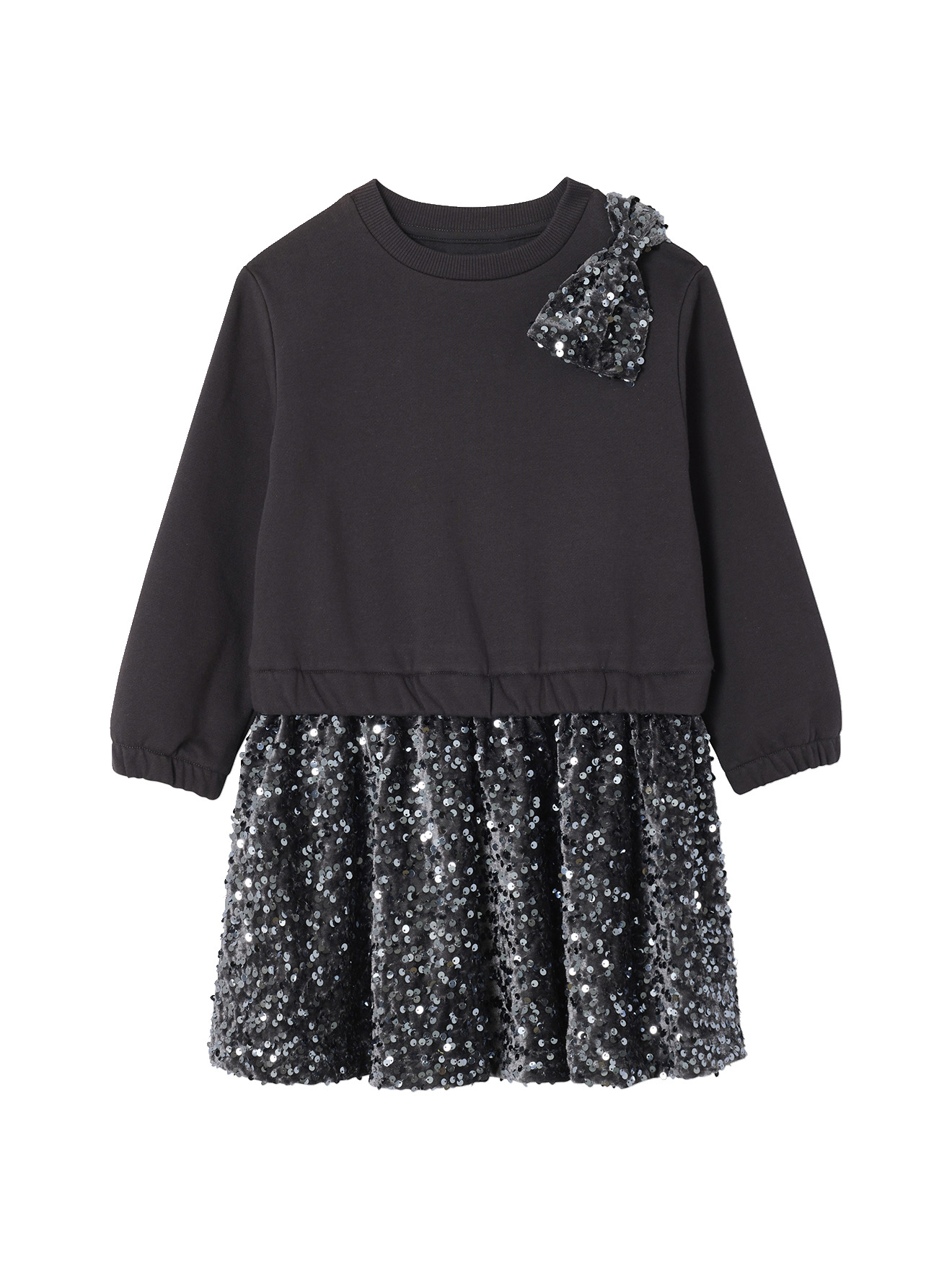 Robe noël à sequins effet 2 en 1, VERTBAUDET