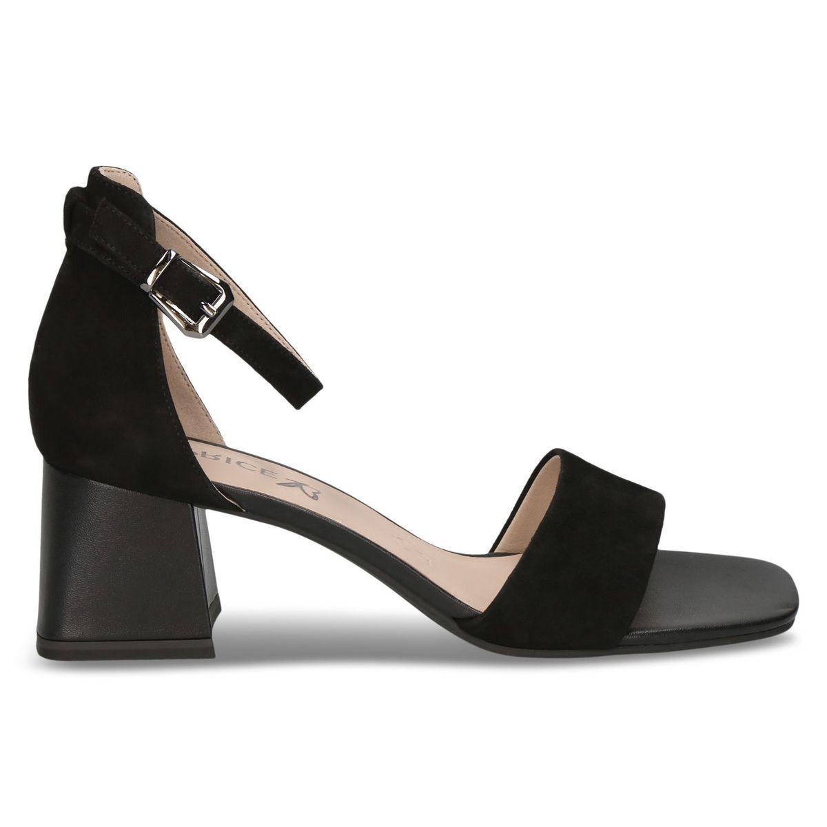 Sandale à talon en cuir, CAPRICE