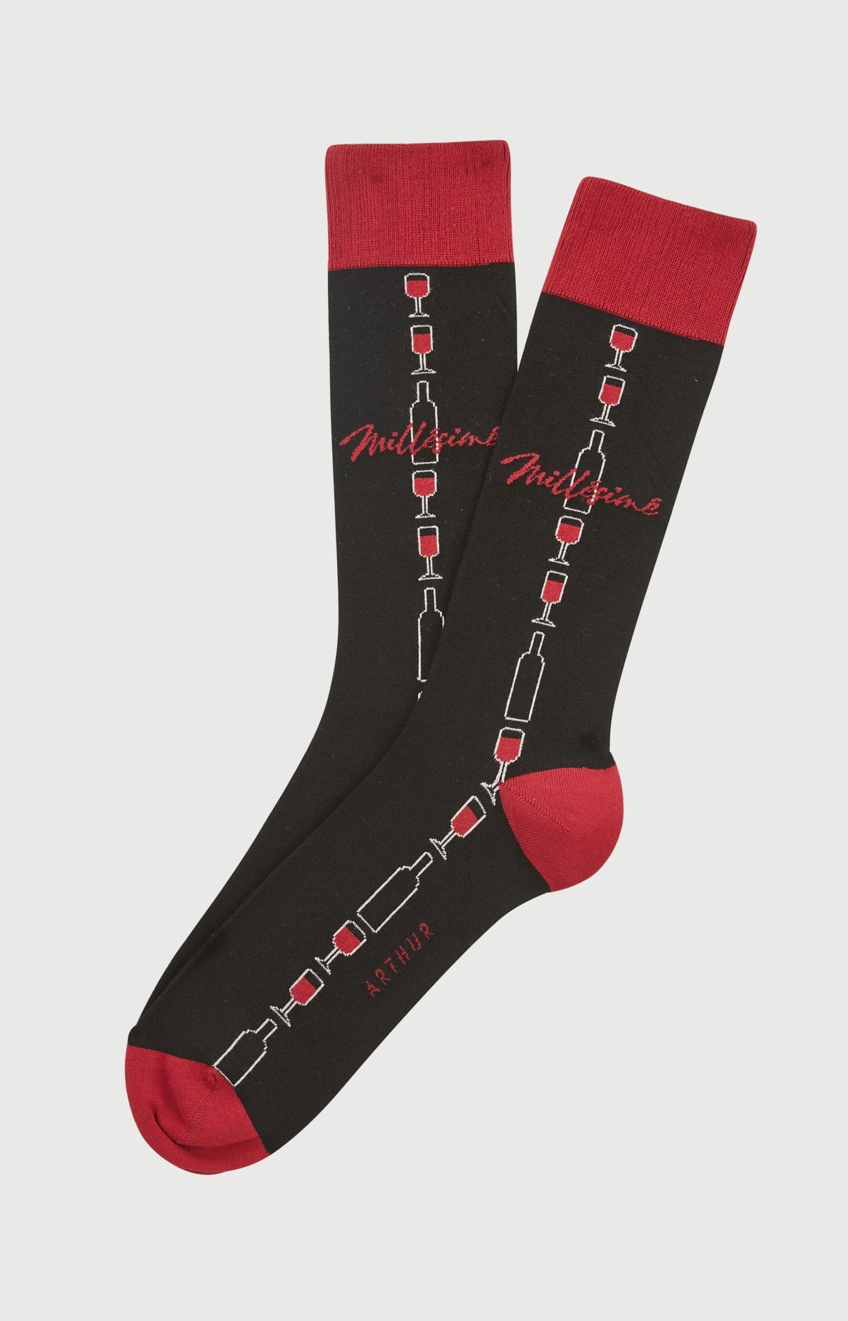 Chaussettes en coton imprimé Millésimé, ARTHUR
