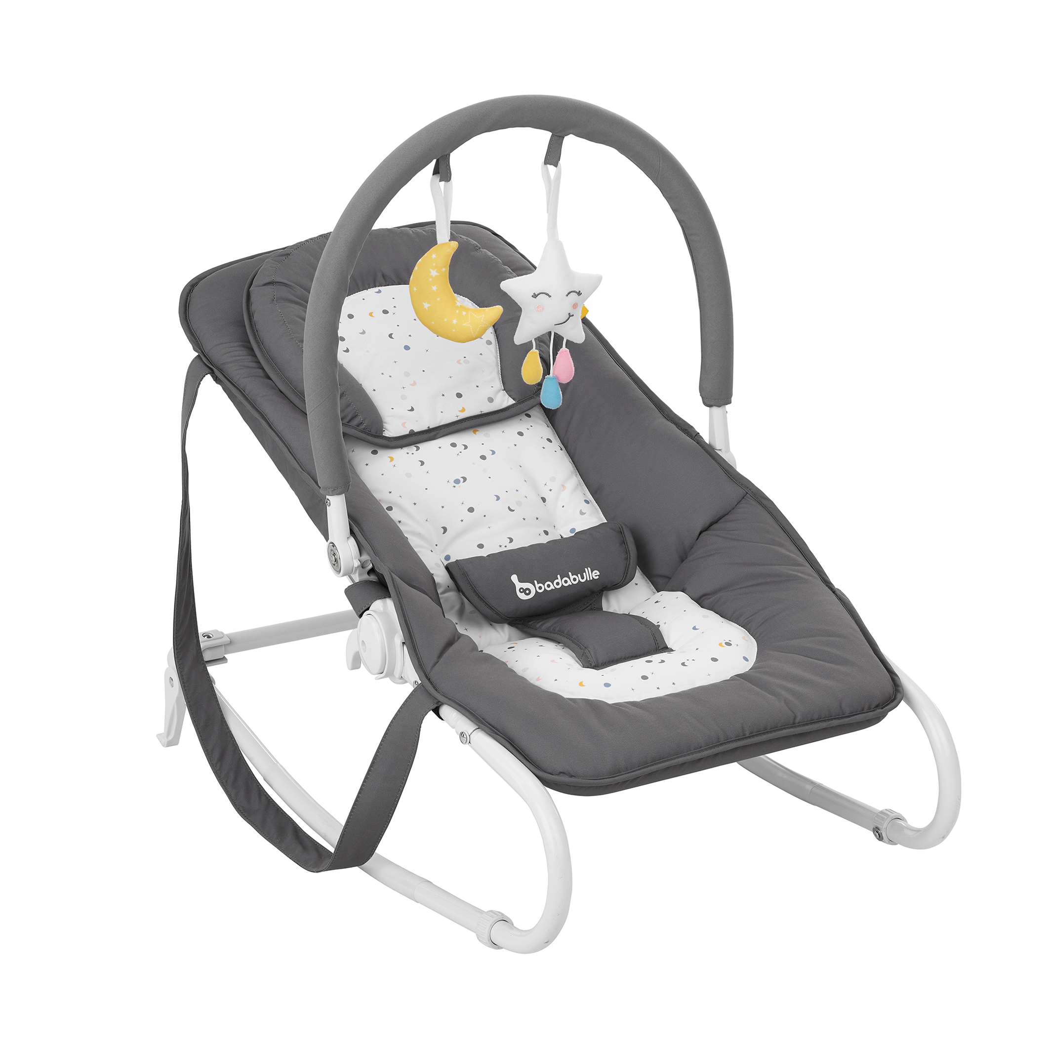 Transat Easy Moonlight Gris Blanc Badabulle La Redoute