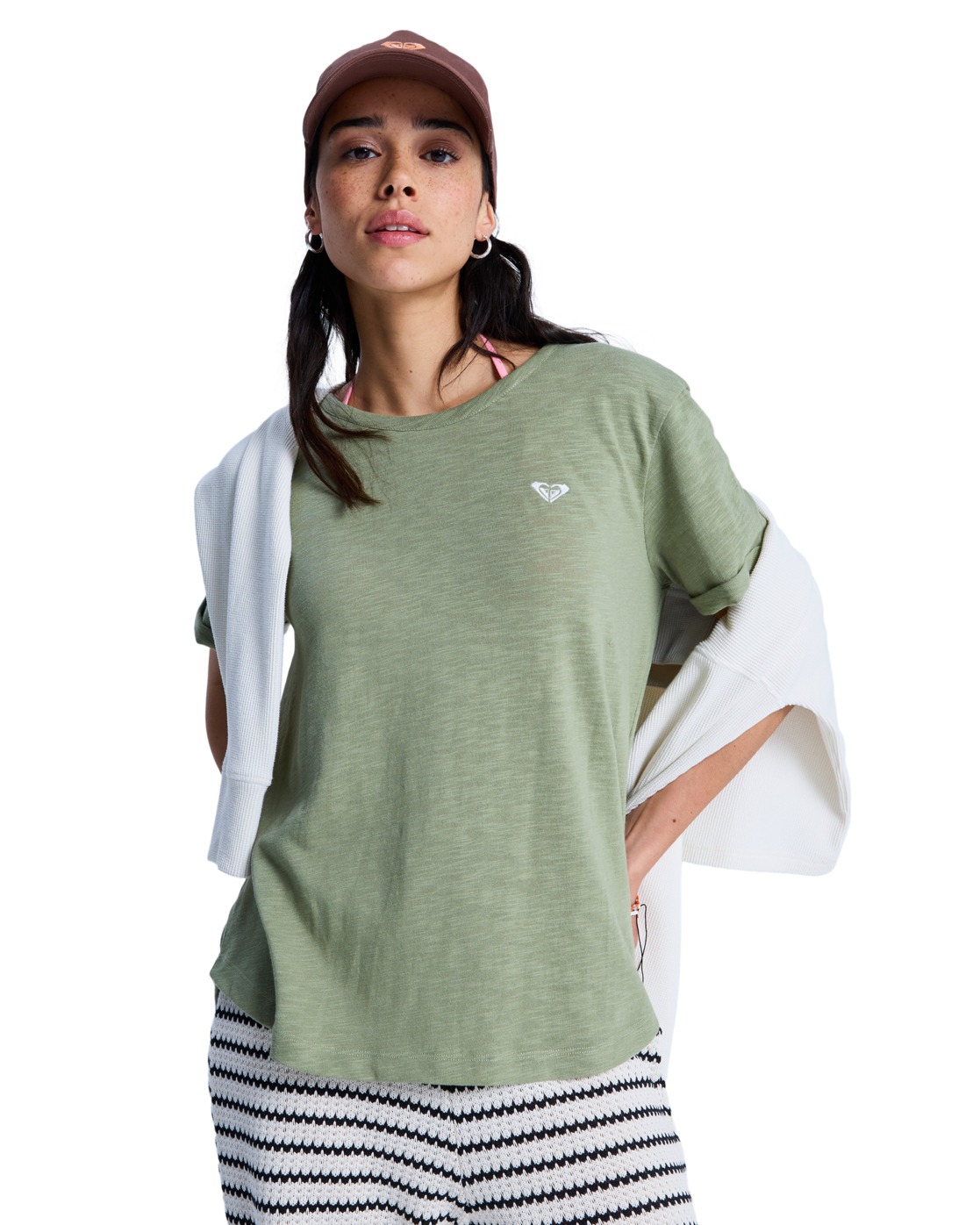 T-Shirt, manches courtes, col rond, ., ROXY