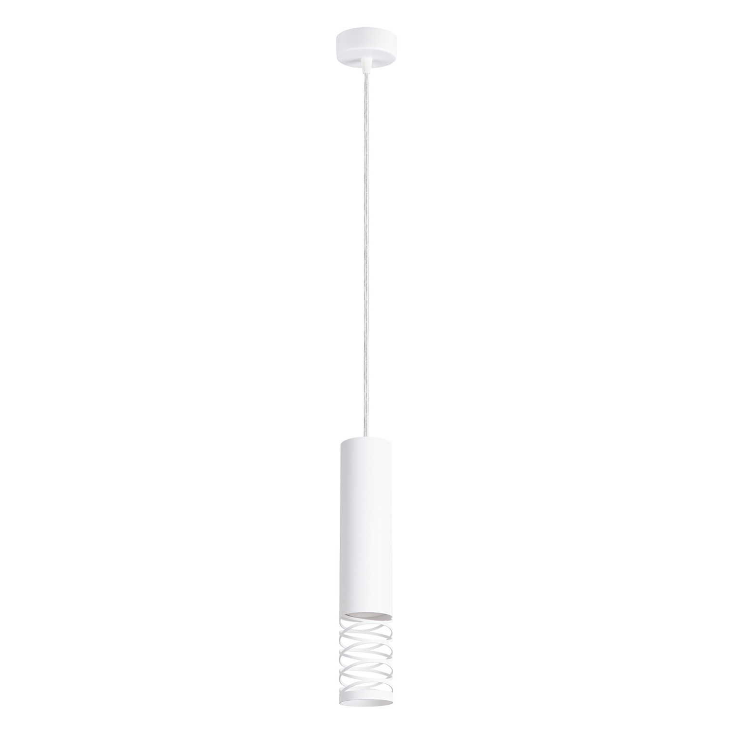 Suspension Acier Blanc GU10 1 Lami, EDEN