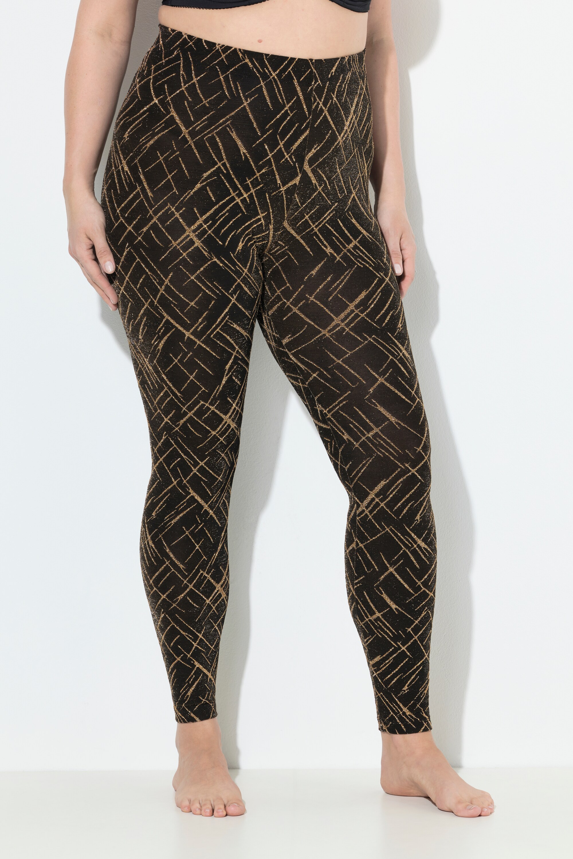Legging-collant avec motif, matière brillante, ULLA POPKEN