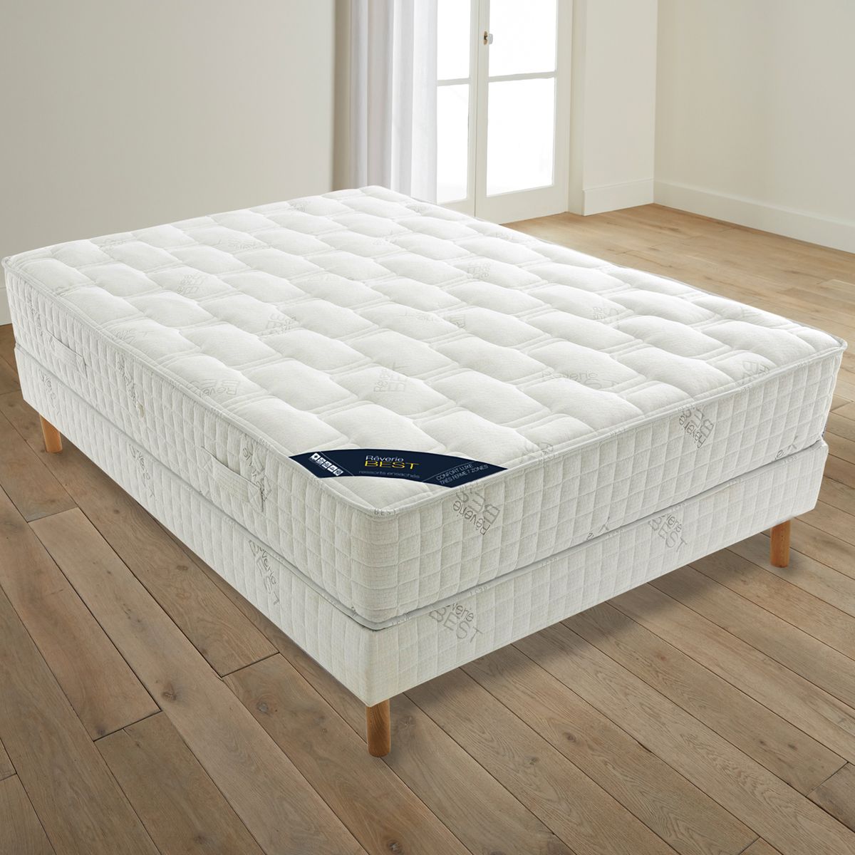 ensemble matelas ressorts + sommier reverie best