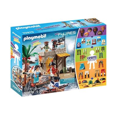 Playmobil 70979 my figures: ilôt des pirates- figures - my figures - combine tes personnages histoire & imaginaire PLAYMOBIL