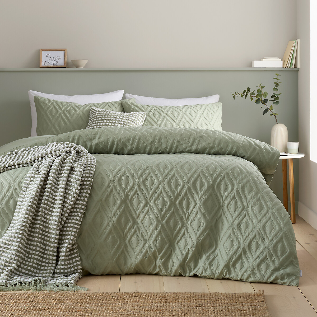 Jacob Geo Duvet Cover and Pillowcase Set, CATHERINE LANSFIELD
