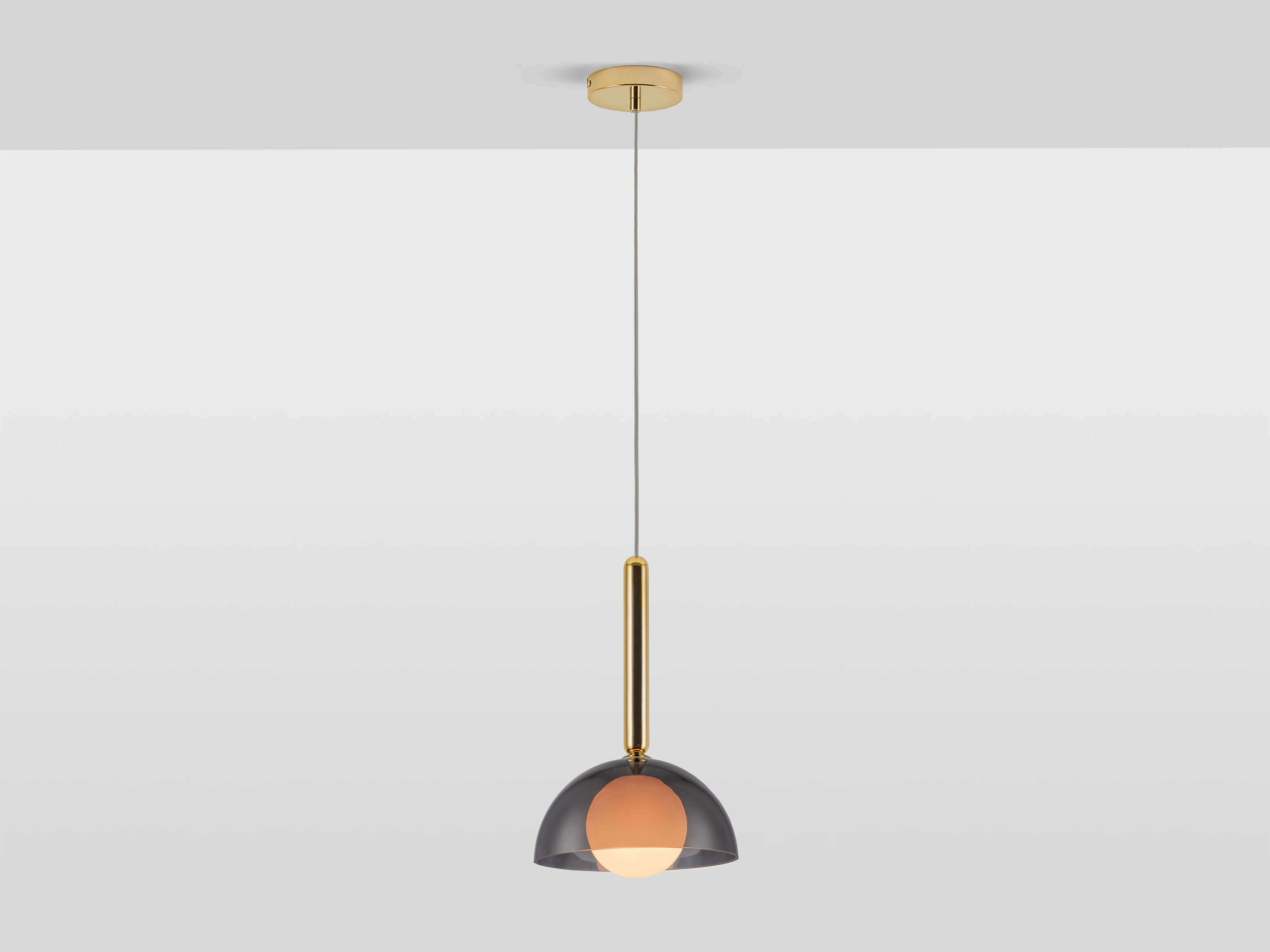 Plafonnier suspension en verre bombé, HOUSEOF