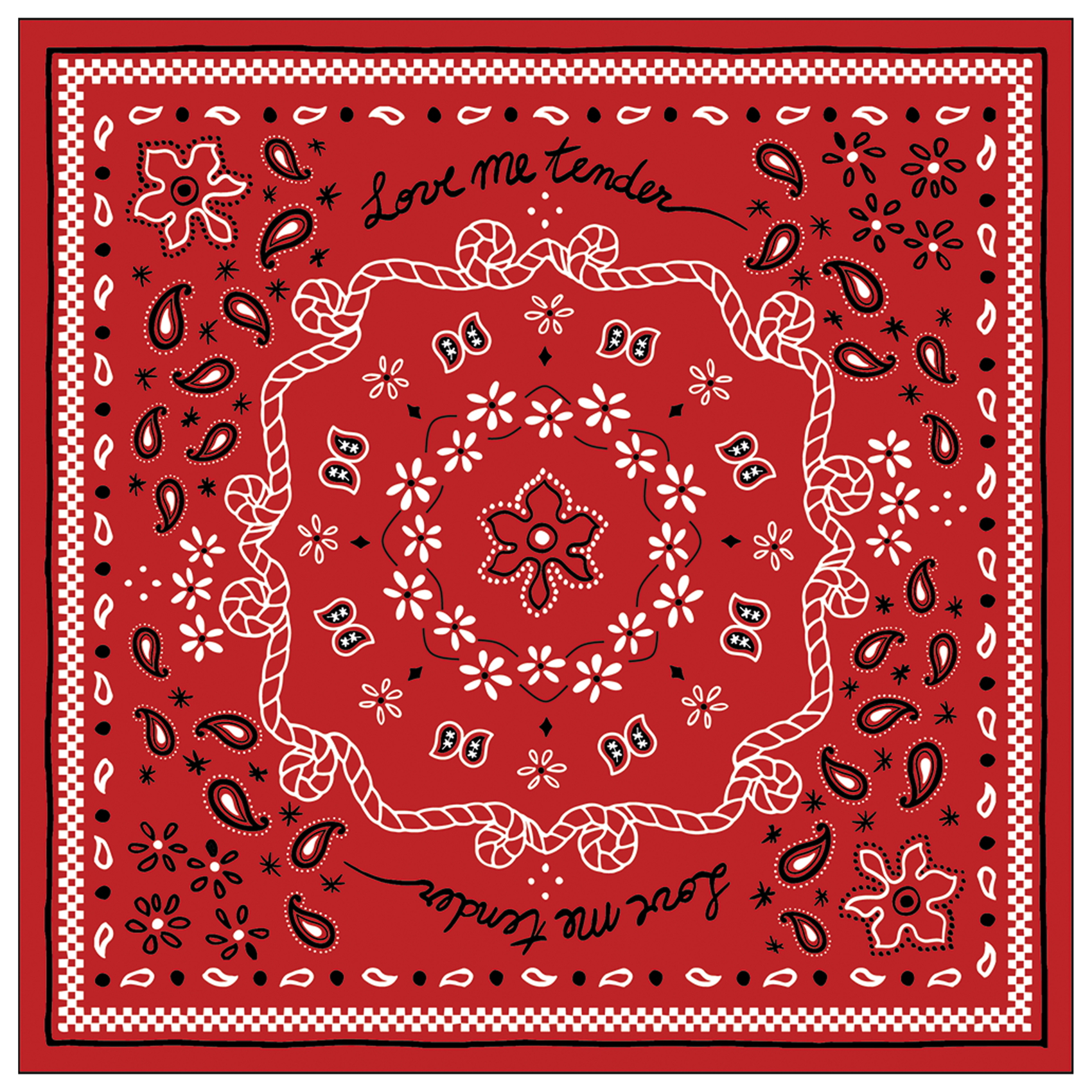 Lot de 20 serviettes papier bandana, OPJET