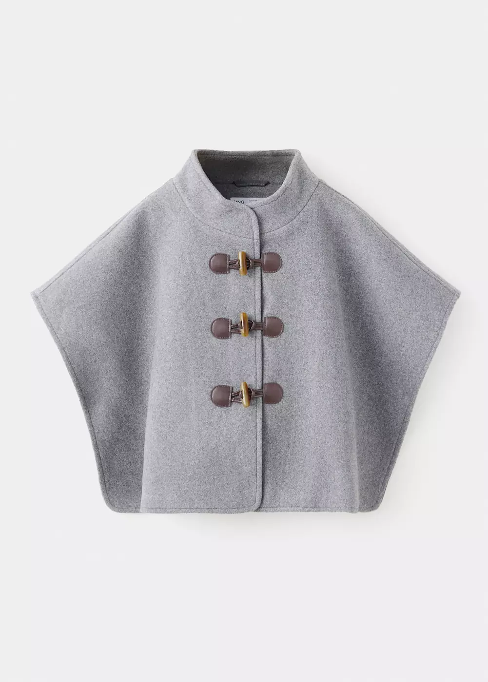 Cape en drap de laine avec brandebourg, MANGO KIDS