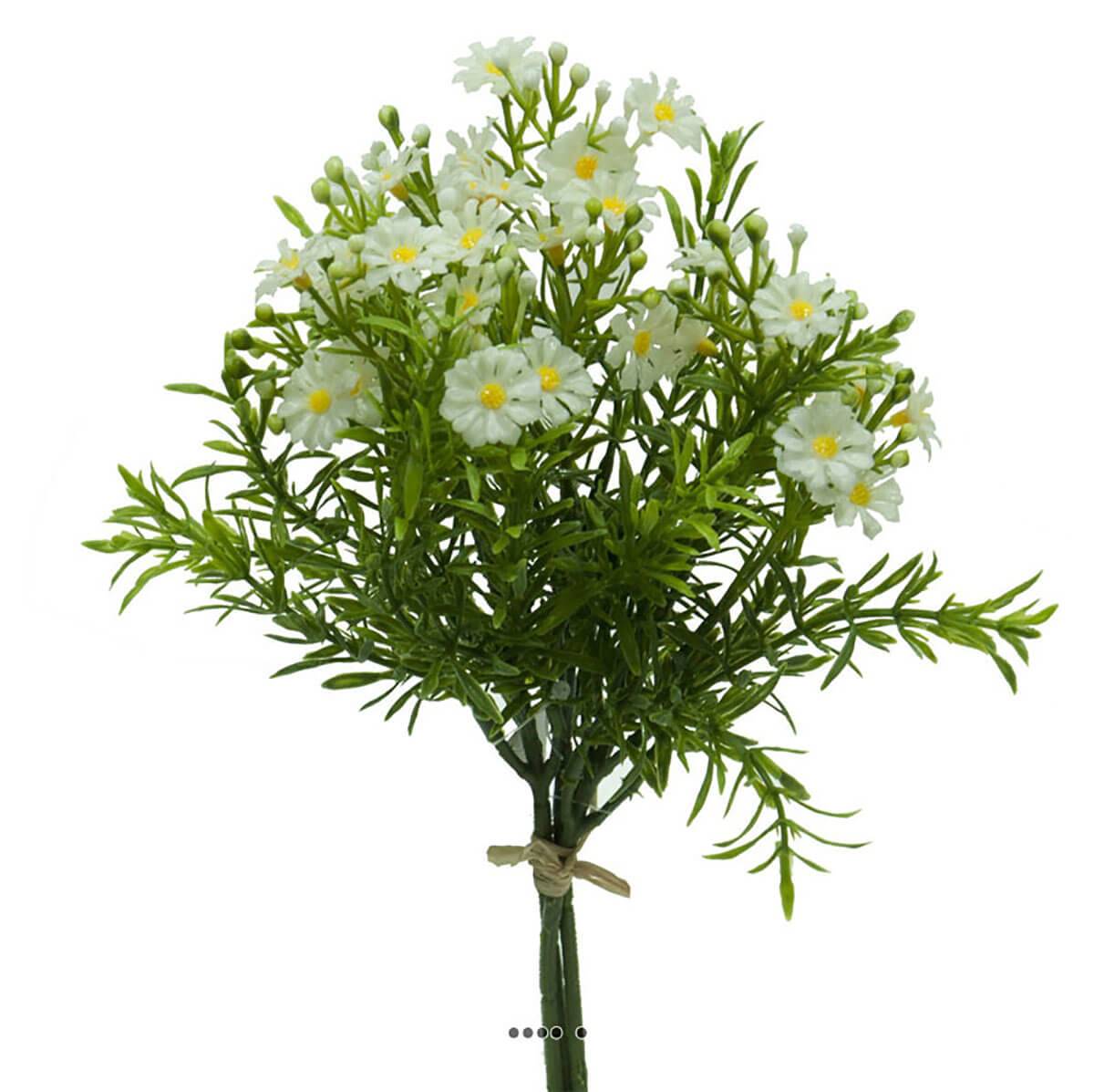 Mini bouquet de fausses marguerites H 25 cm, ARTIFICIELLES
