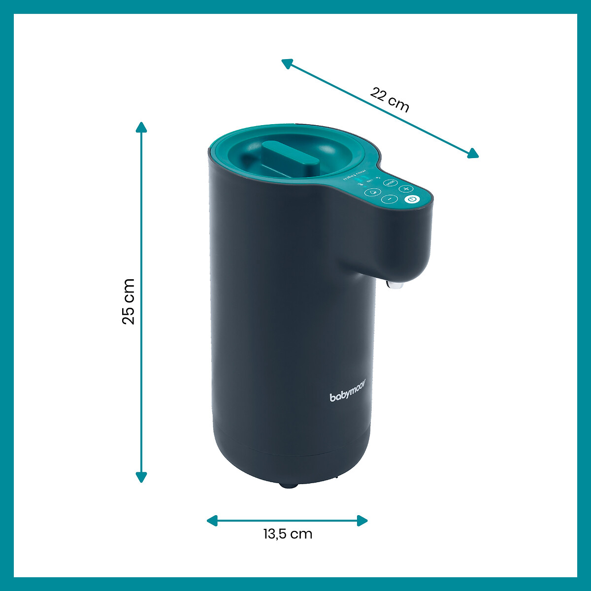 Babymoov Milky Now - Préparateur Biberons Instantané - Chauffe Eau En 1 Min - Maintien Au Chaud 6h - Bleu