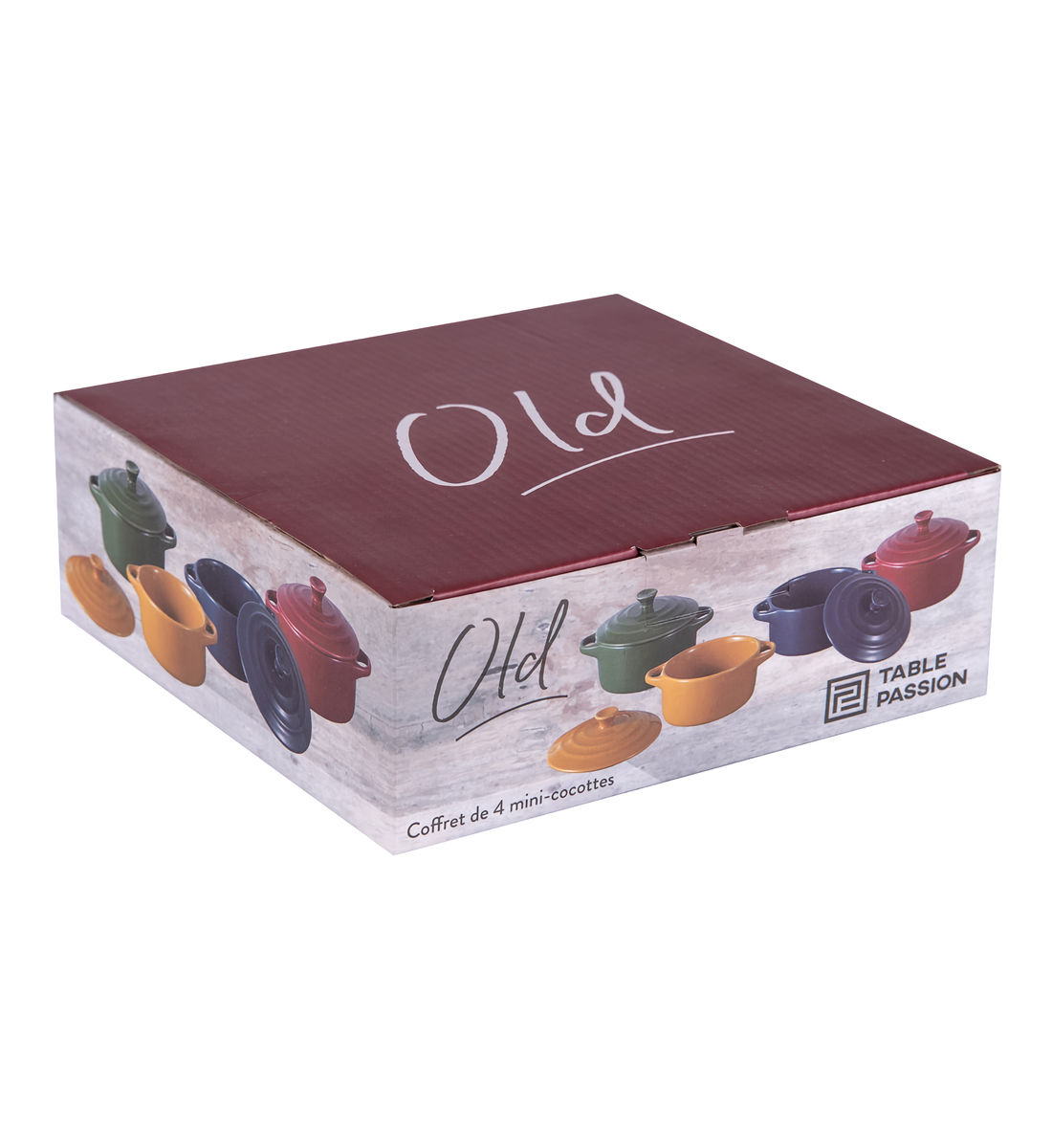Lot De 4 Mini-cocottes - Old - Couleurs Variées, TABLE PASSION