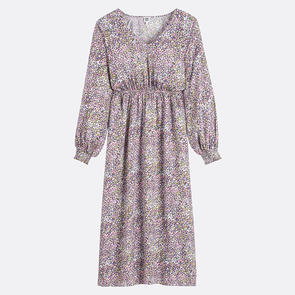 Maxi Printed Dress, V-Neck, LA REDOUTE COLLECTIONS
