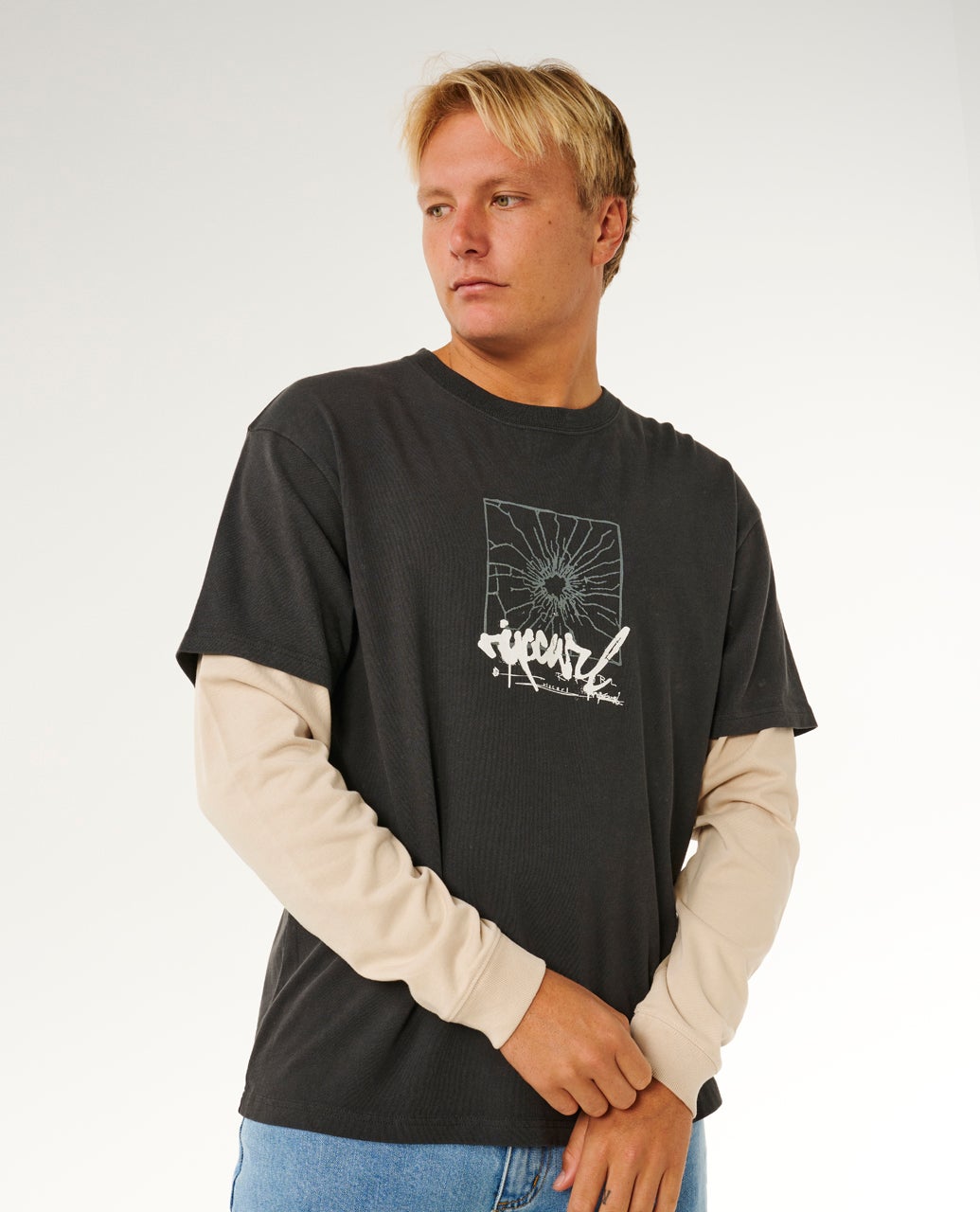 T-shirt manches longues Inner VISIONS Smashed, RIP CURL