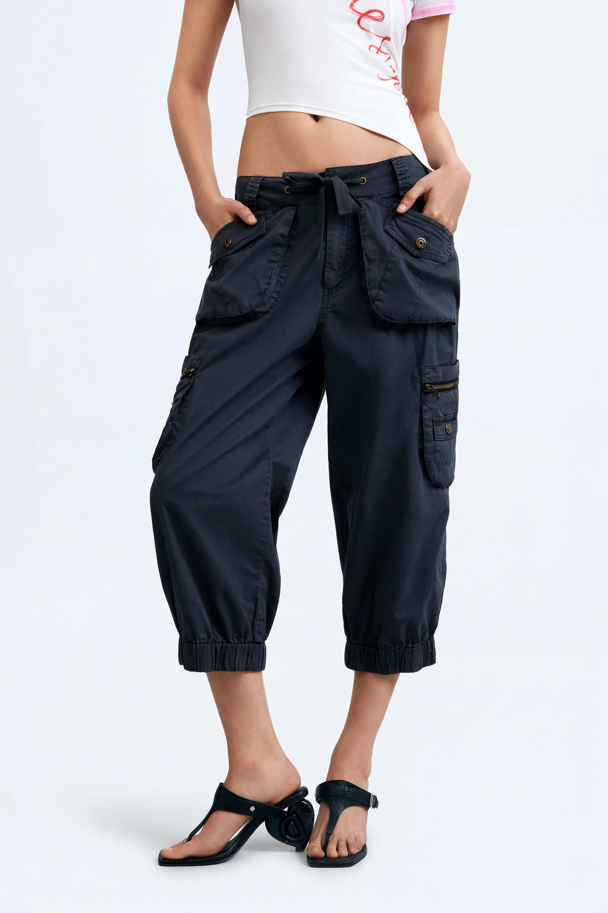 Pantalon cargo 100 % coton, DESIGUAL