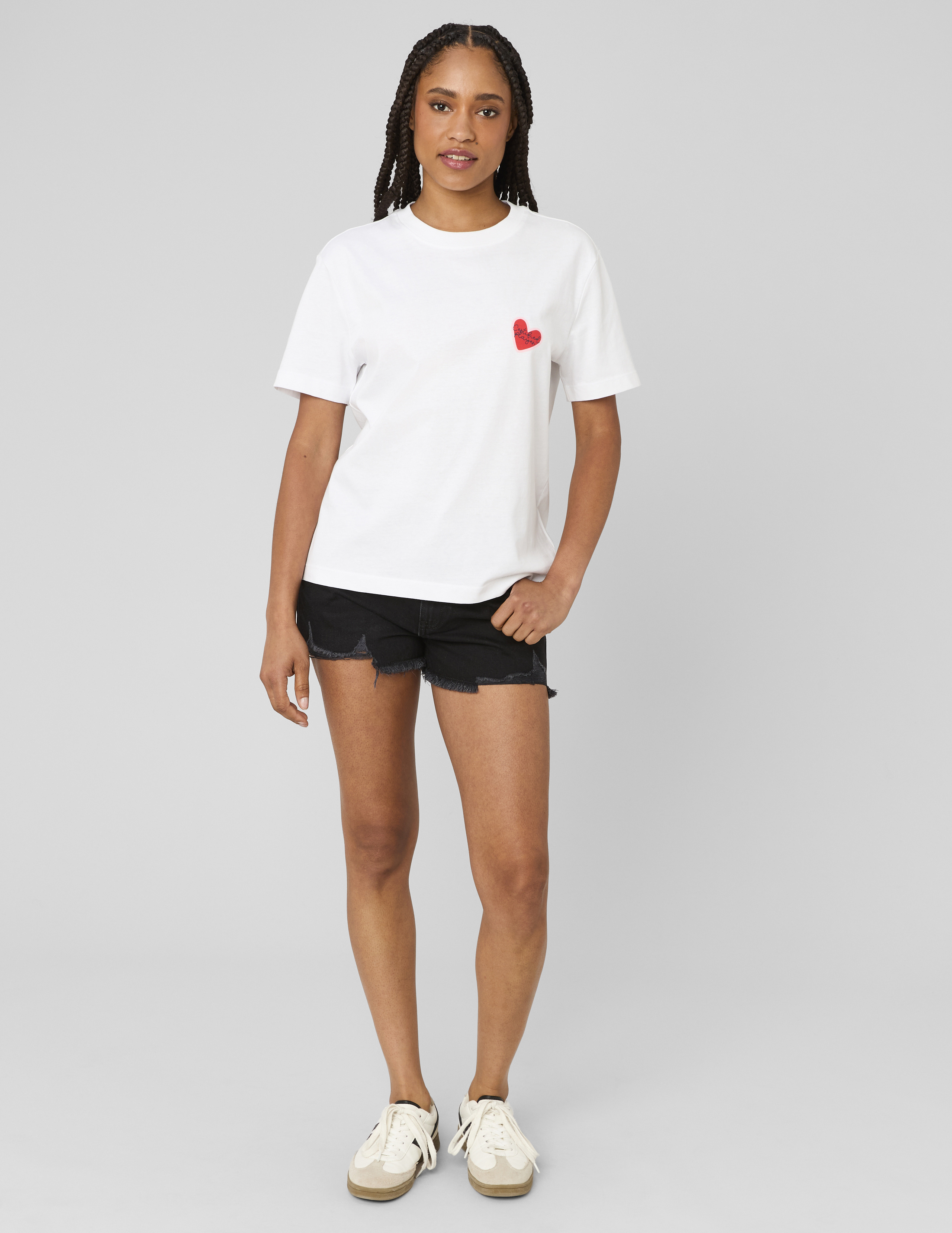 Short en denim raw cut, BZB