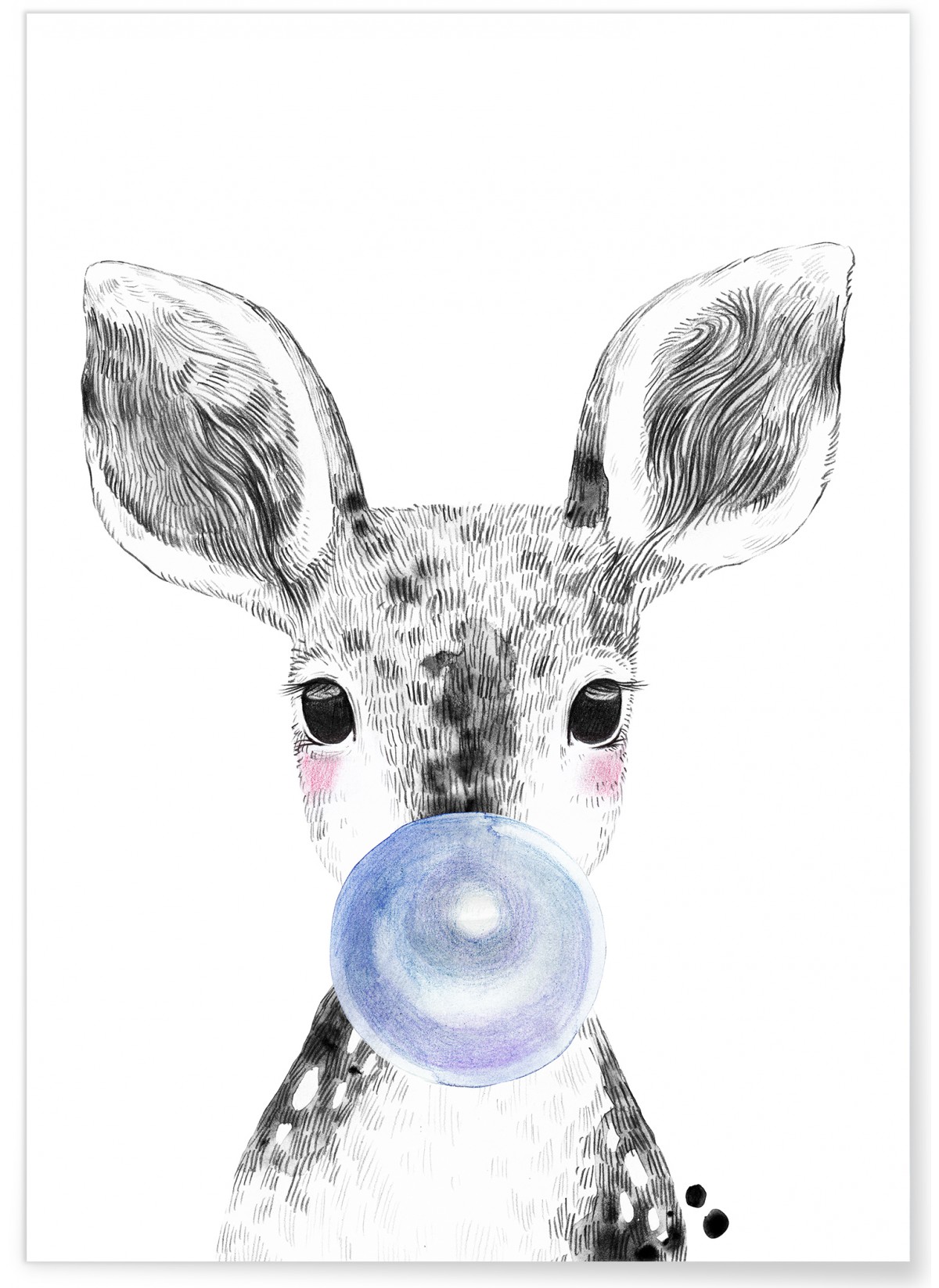 Affiche Bulle de Biche Bleue, L'AFFICHERIE