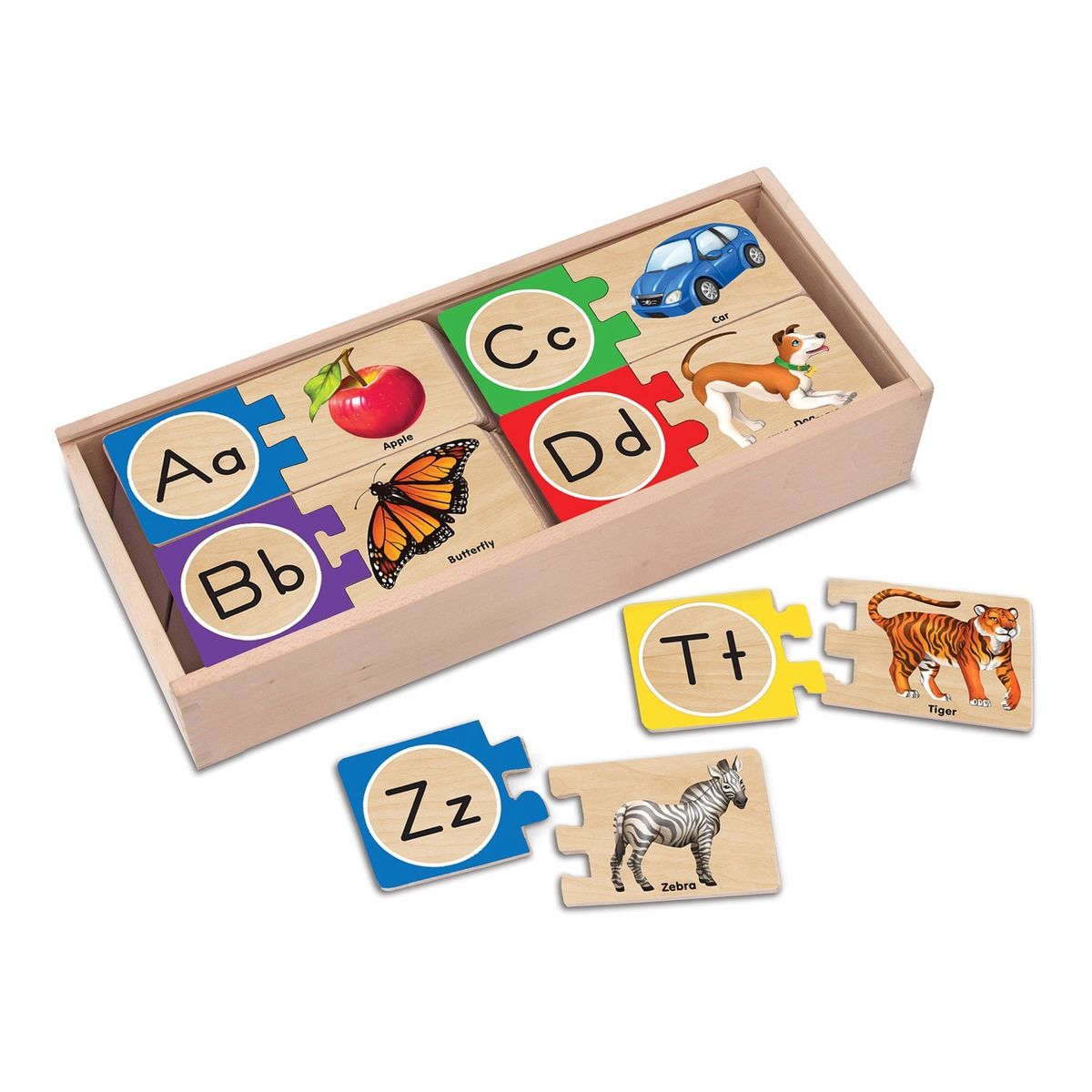 melissa and doug wooden word puzzle