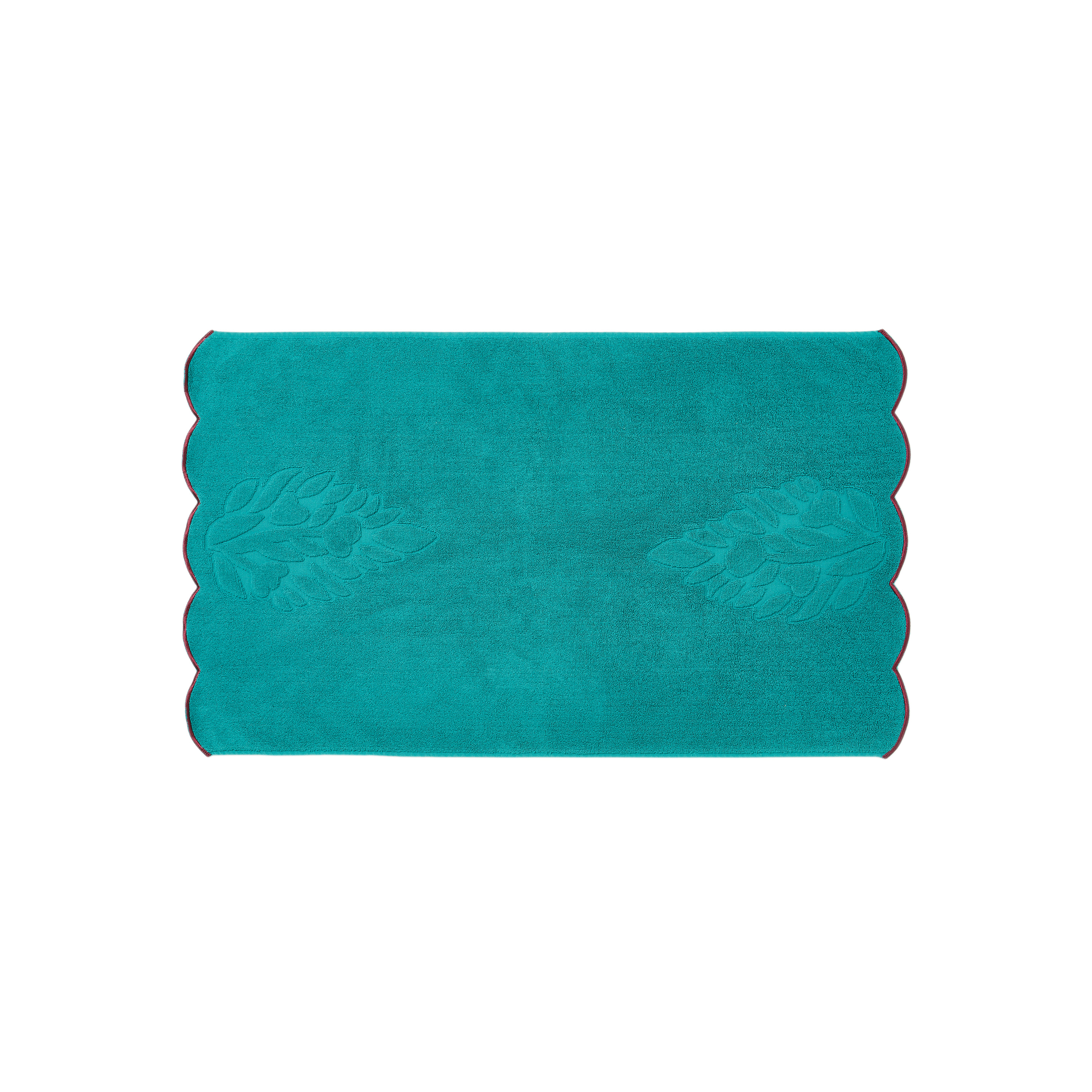 Tapis de Bain coton bio BUNDI, CARRE BLANC