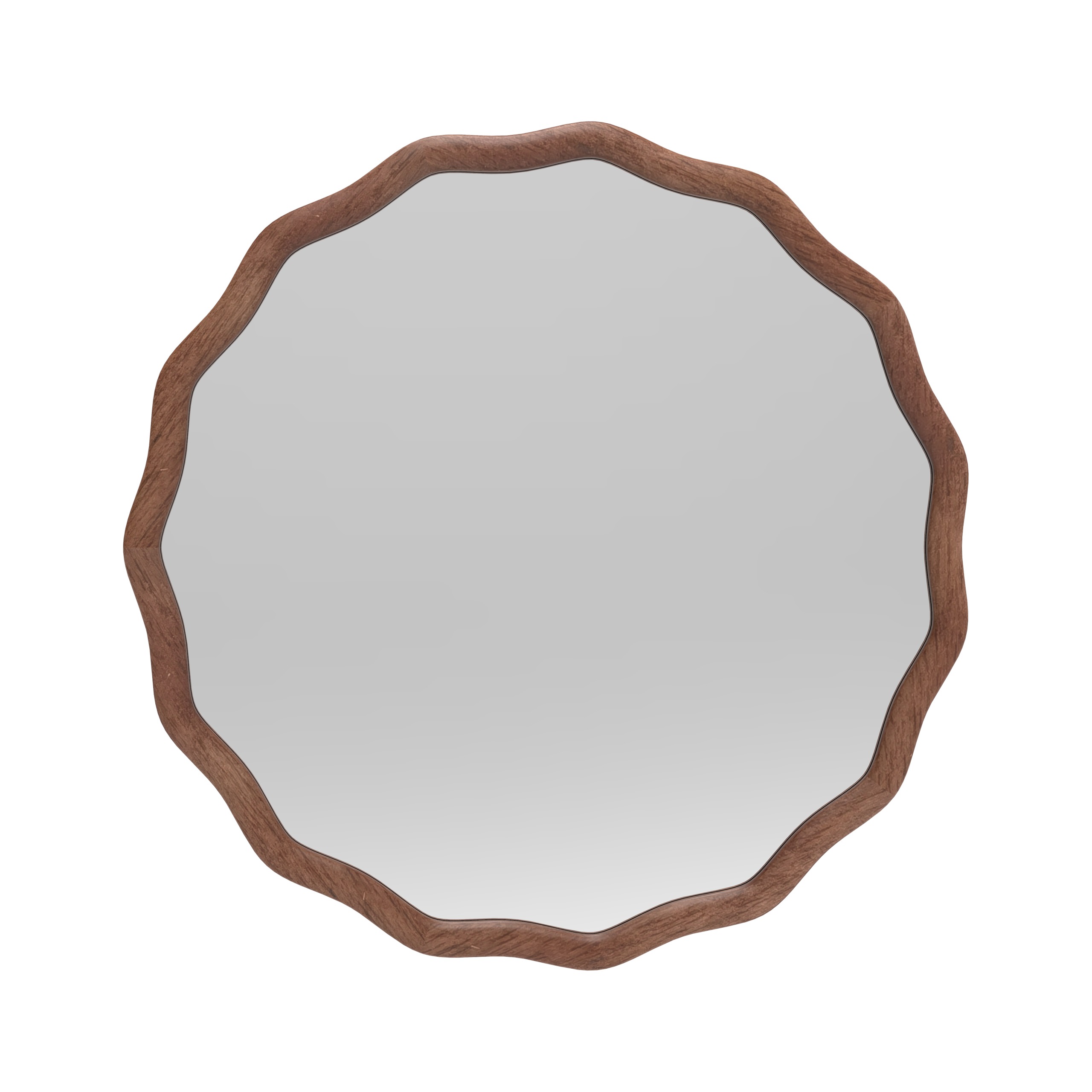 Miroir bois ondulé 60cm, EMDE