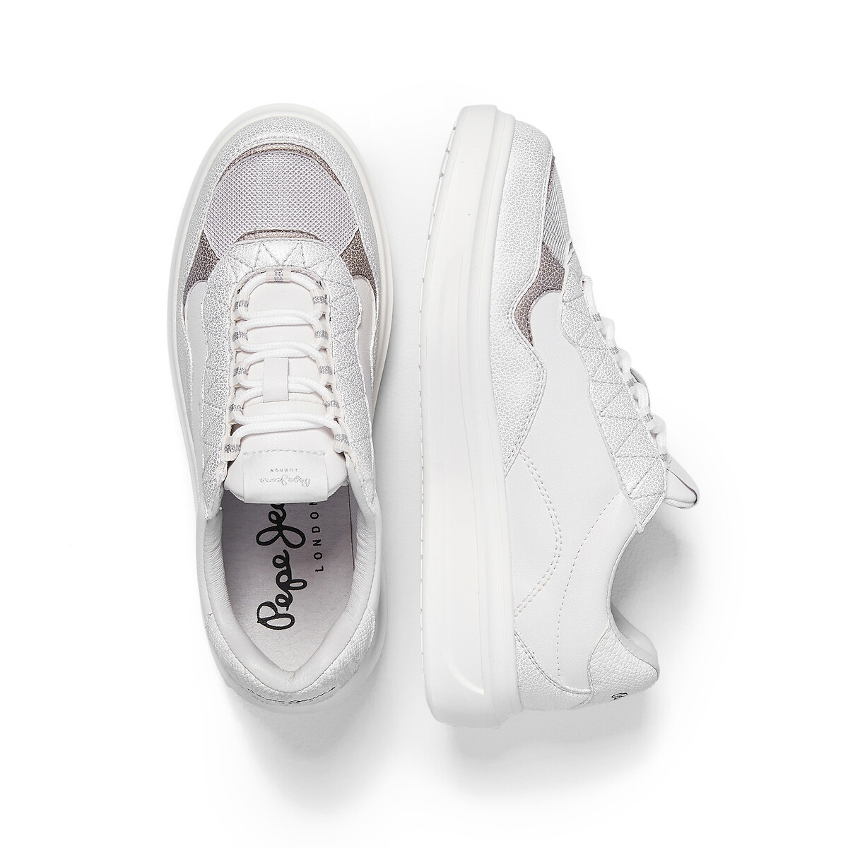 Abbey miri flatform trainers white Pepe Jeans | La Redoute