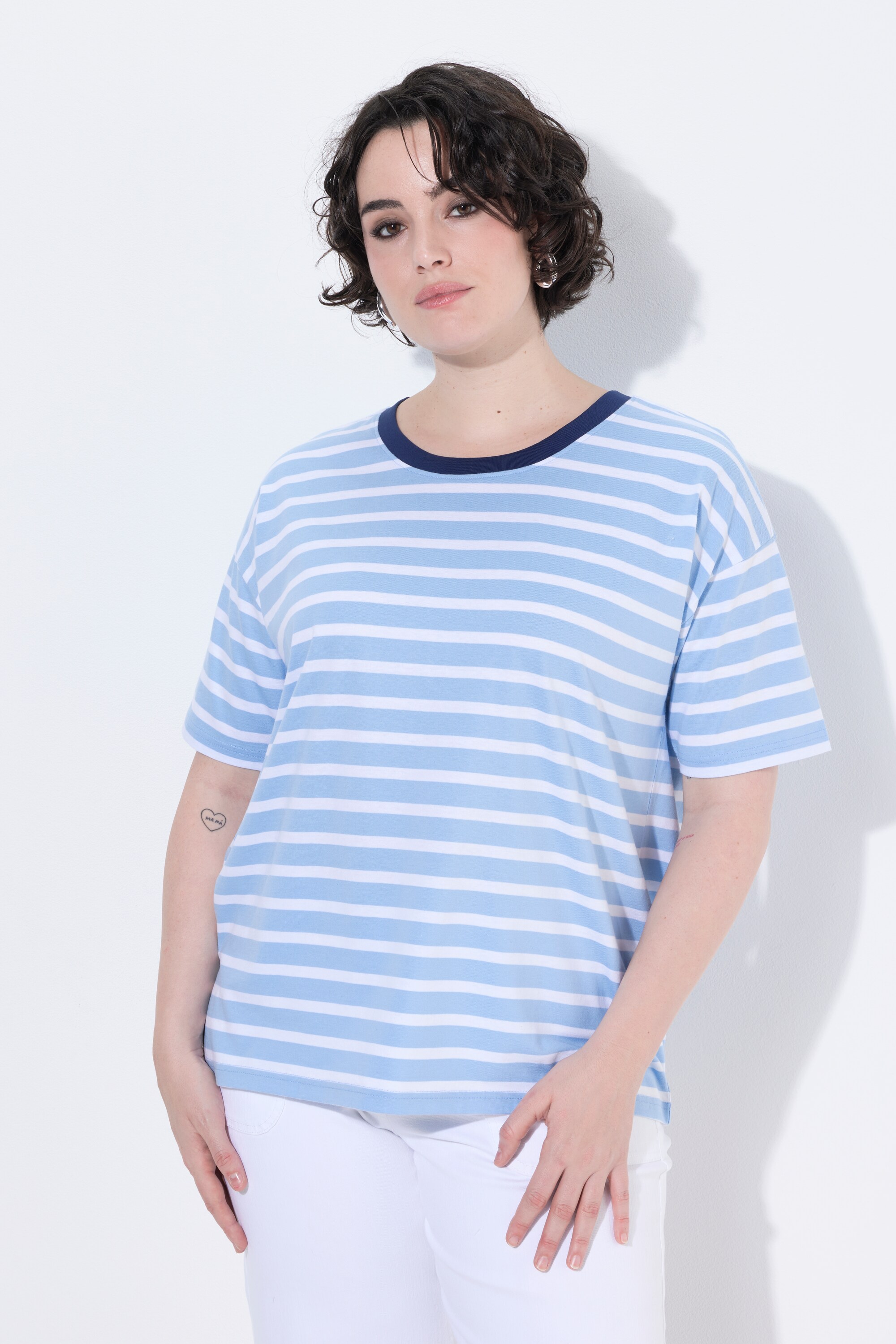 T-shirt rayé oversize, ULLA POPKEN