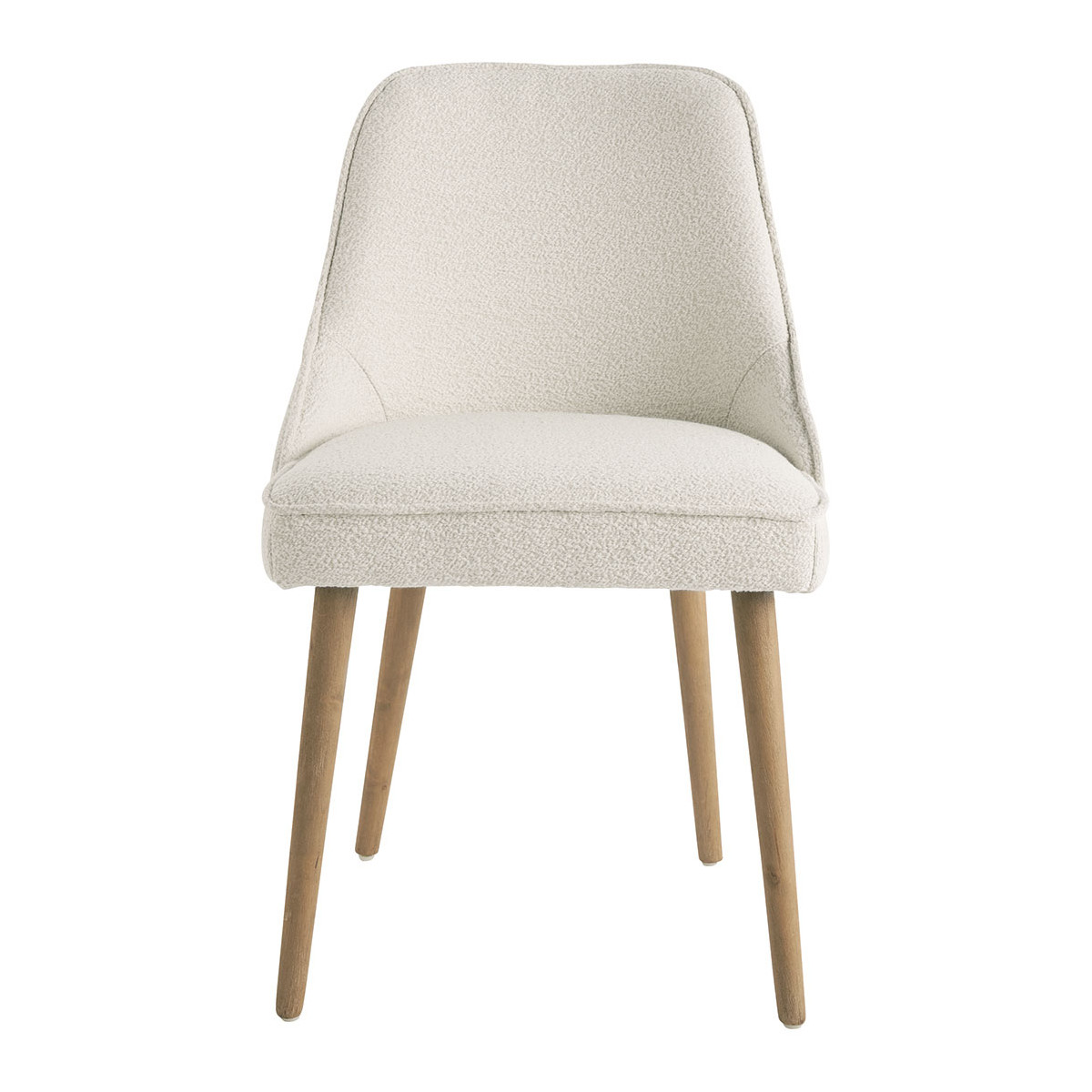 Chaise bouclette, BLANC D’IVOIRE