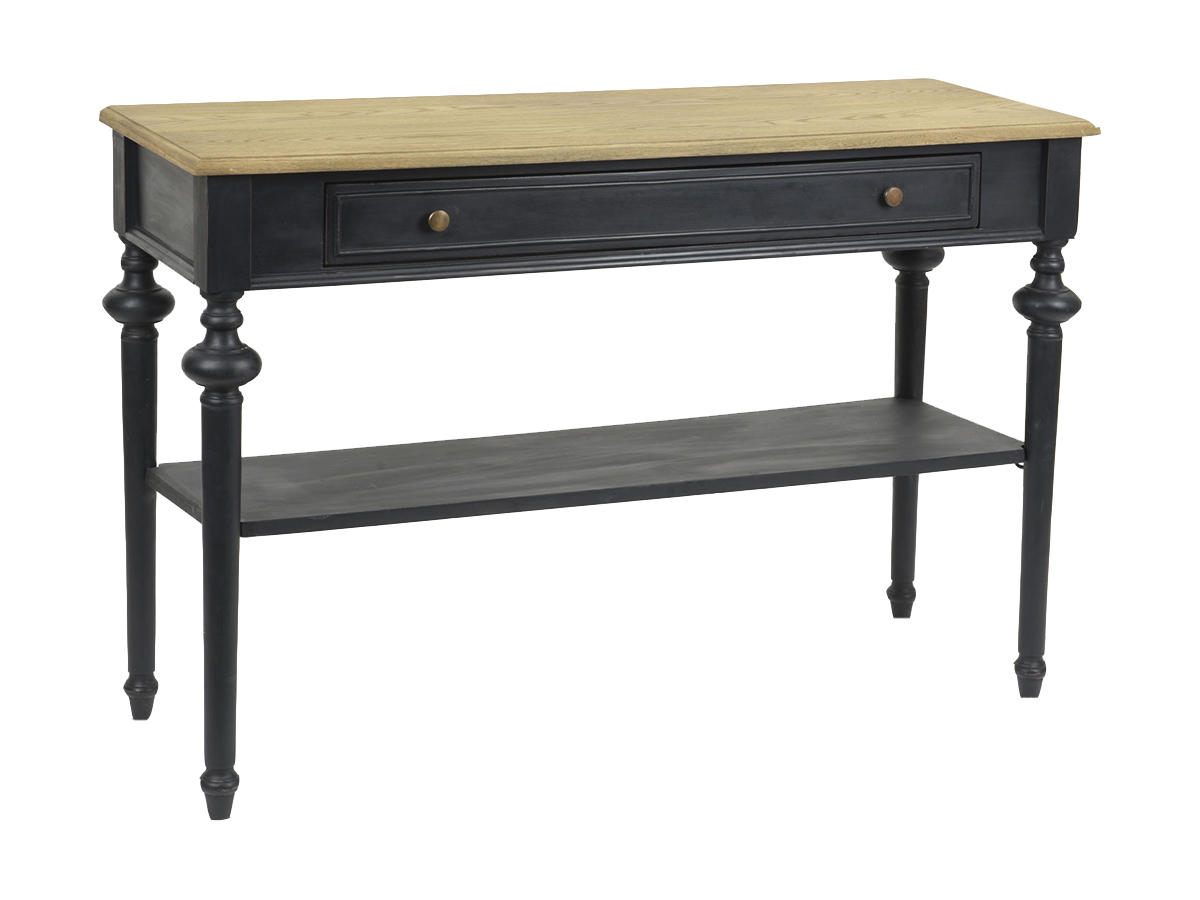 Console double 1 tiroir en bois mindi L120 cm Légende, AMADEUS