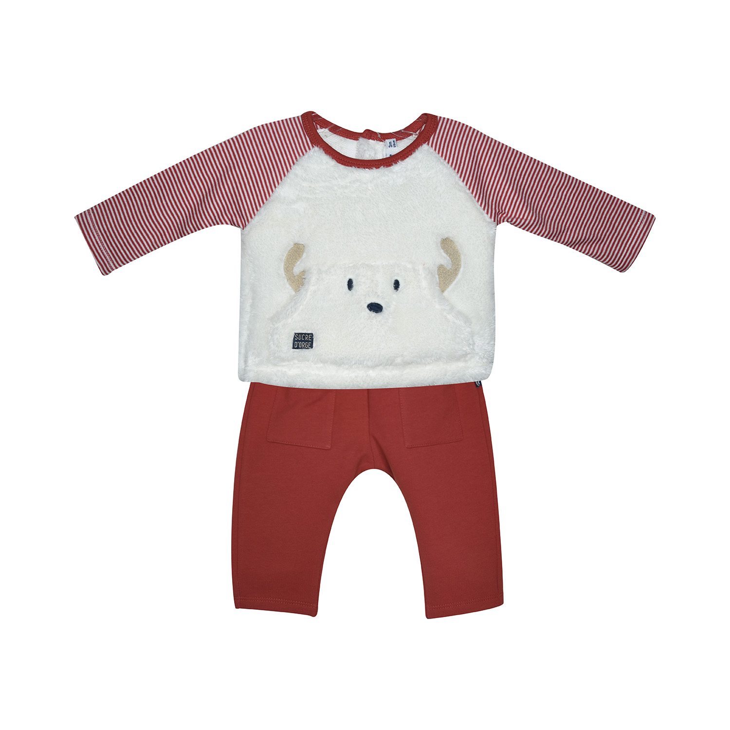 T-shirt + pantalon bebe footing, SUCRE D'ORGE