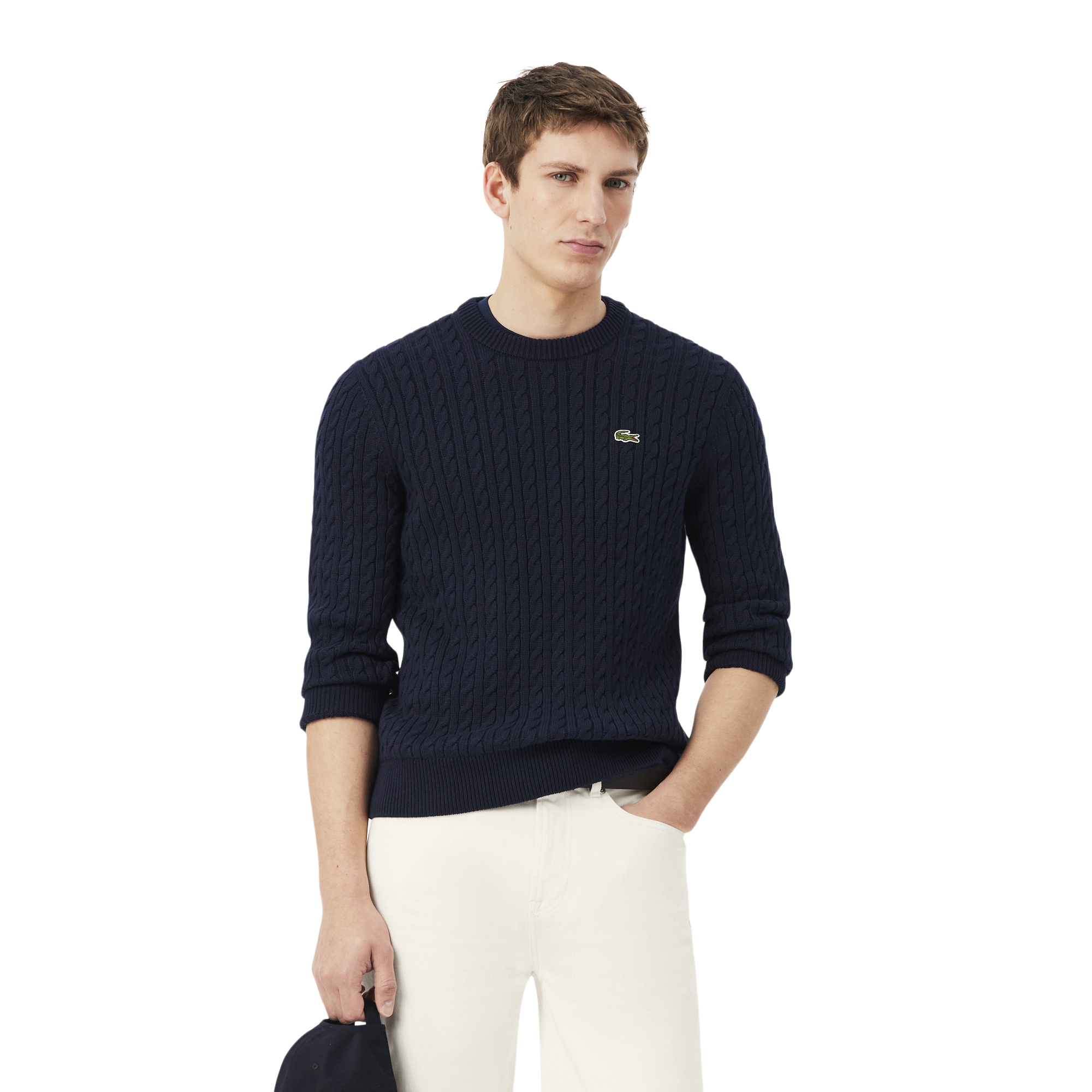 Pull torsadé coton, LACOSTE