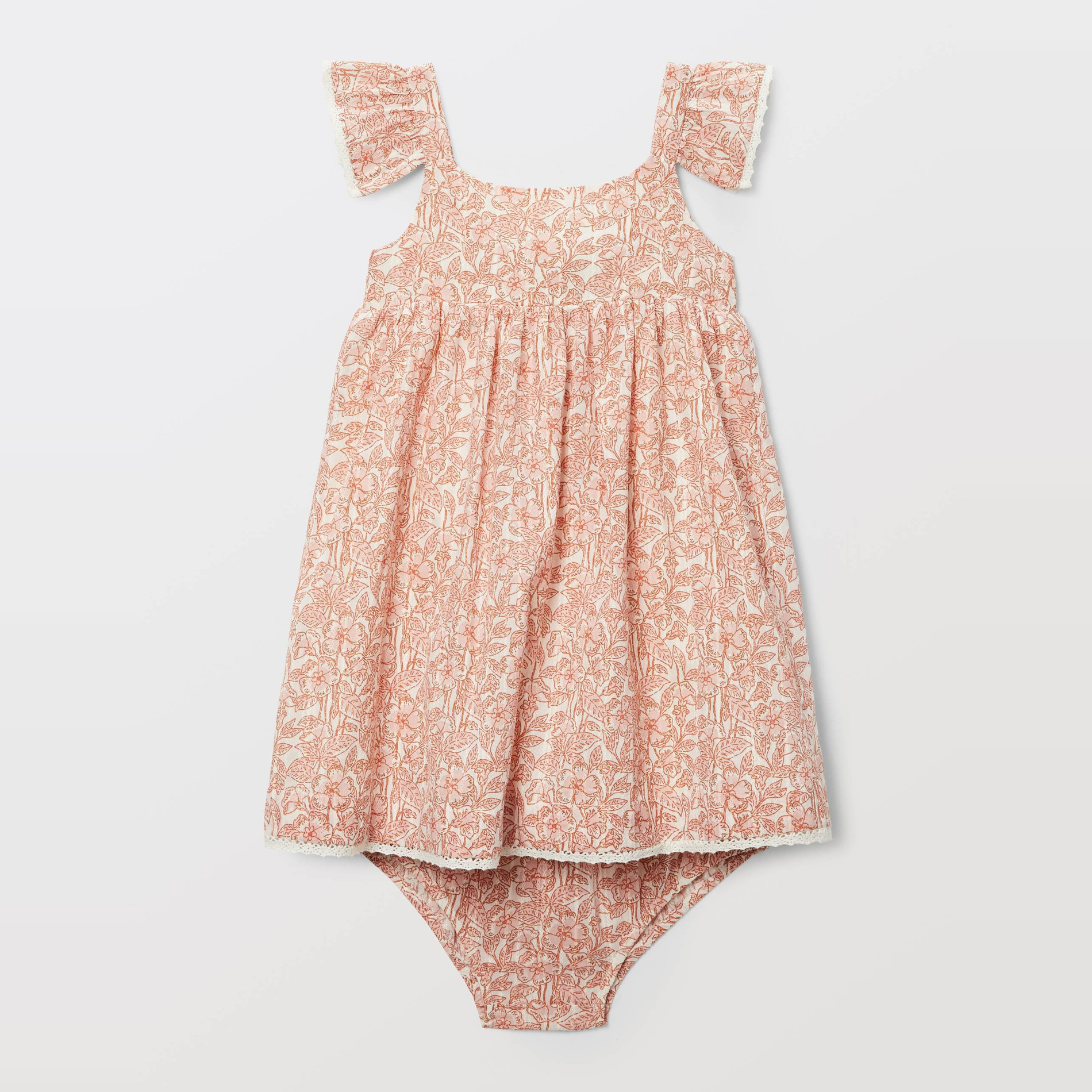 Robe avec bloomer imprimés en coton, BOUT'CHOU