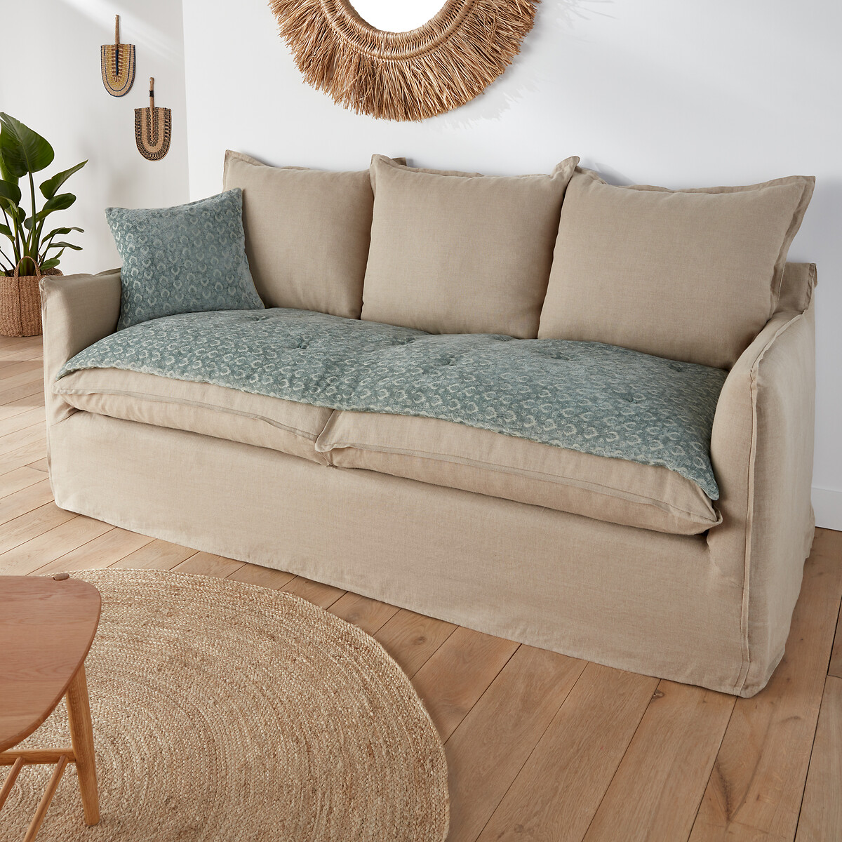 Colchoneta para sofá de terciopelo, nour La Redoute Interieurs | La Redoute