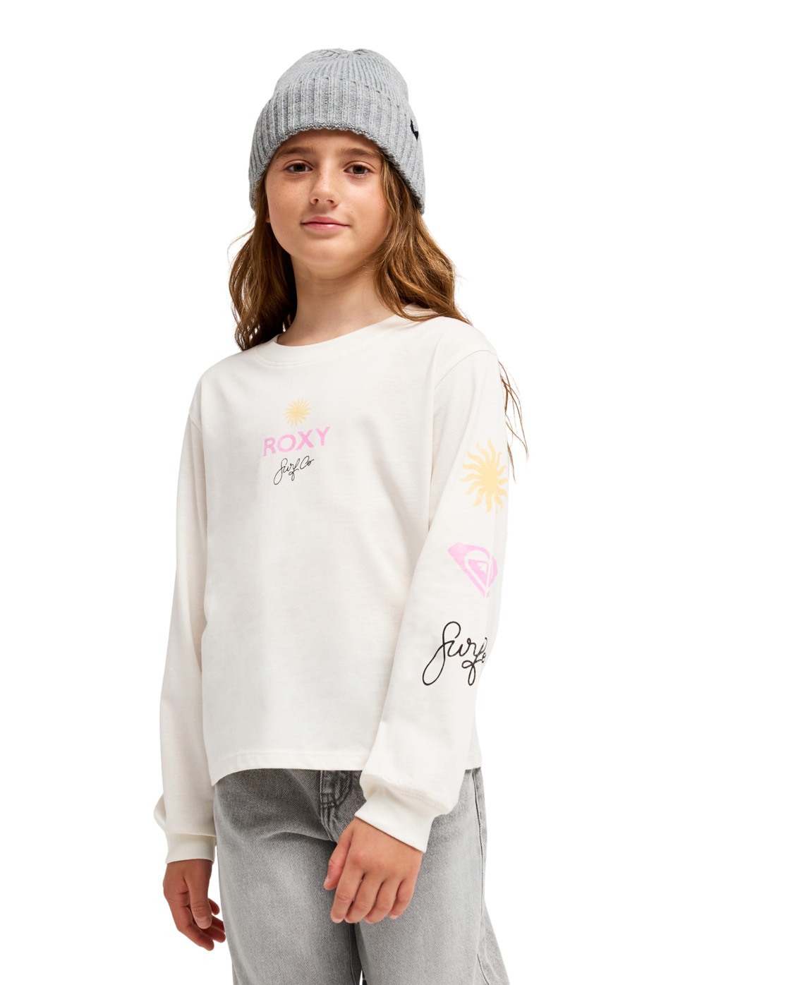 T-Shirt, manches longues, col rond, ., ROXY