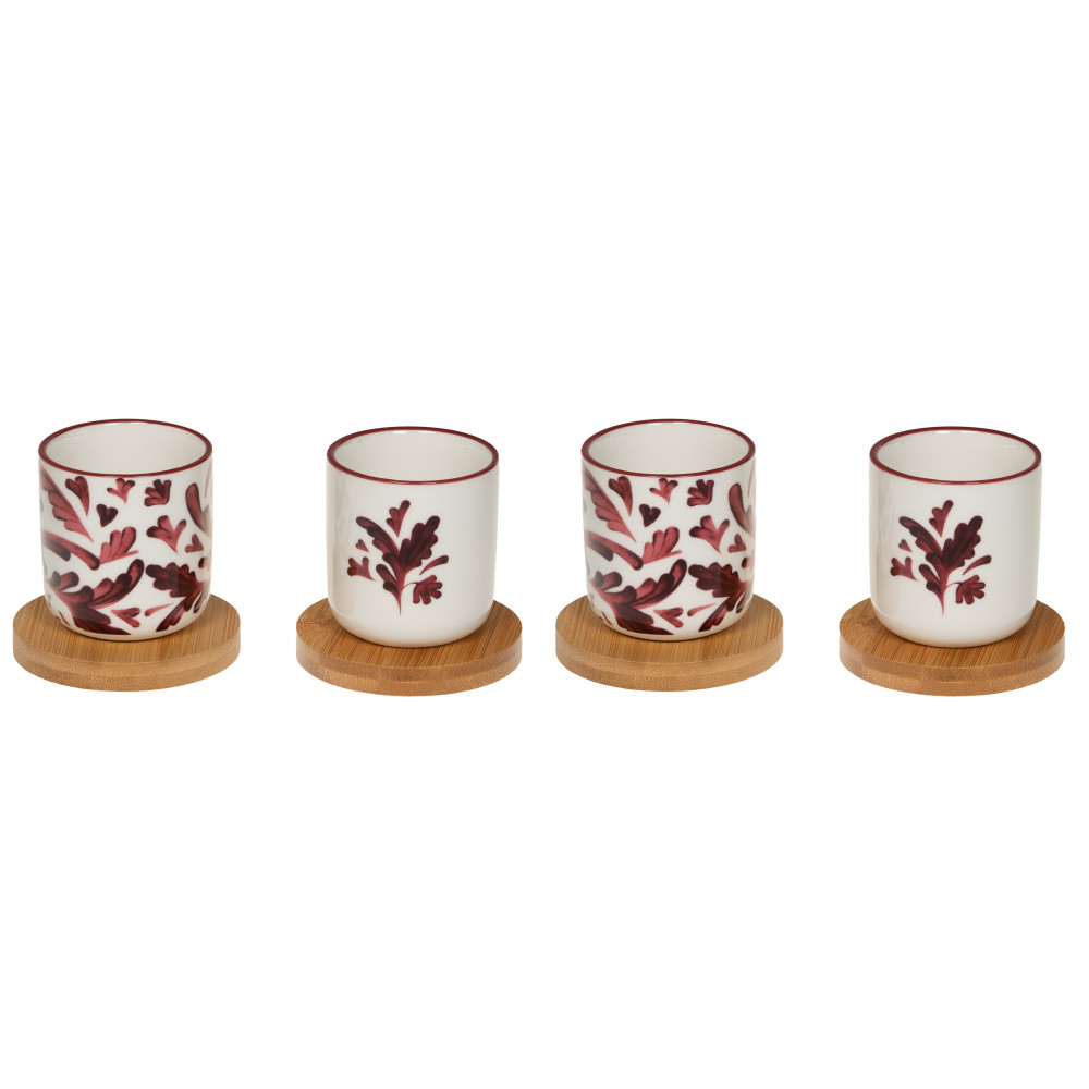 Coffret de 4 tasses avec sous tasses Romane 10cl - ROMANE, TABLE PASSION