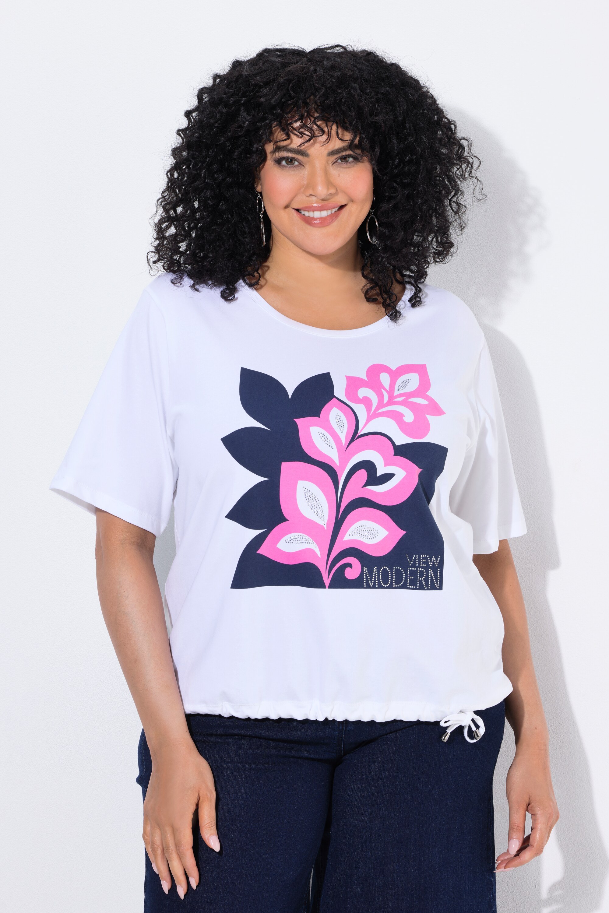 T-shirt à motif feuilles de palmier, ULLA POPKEN