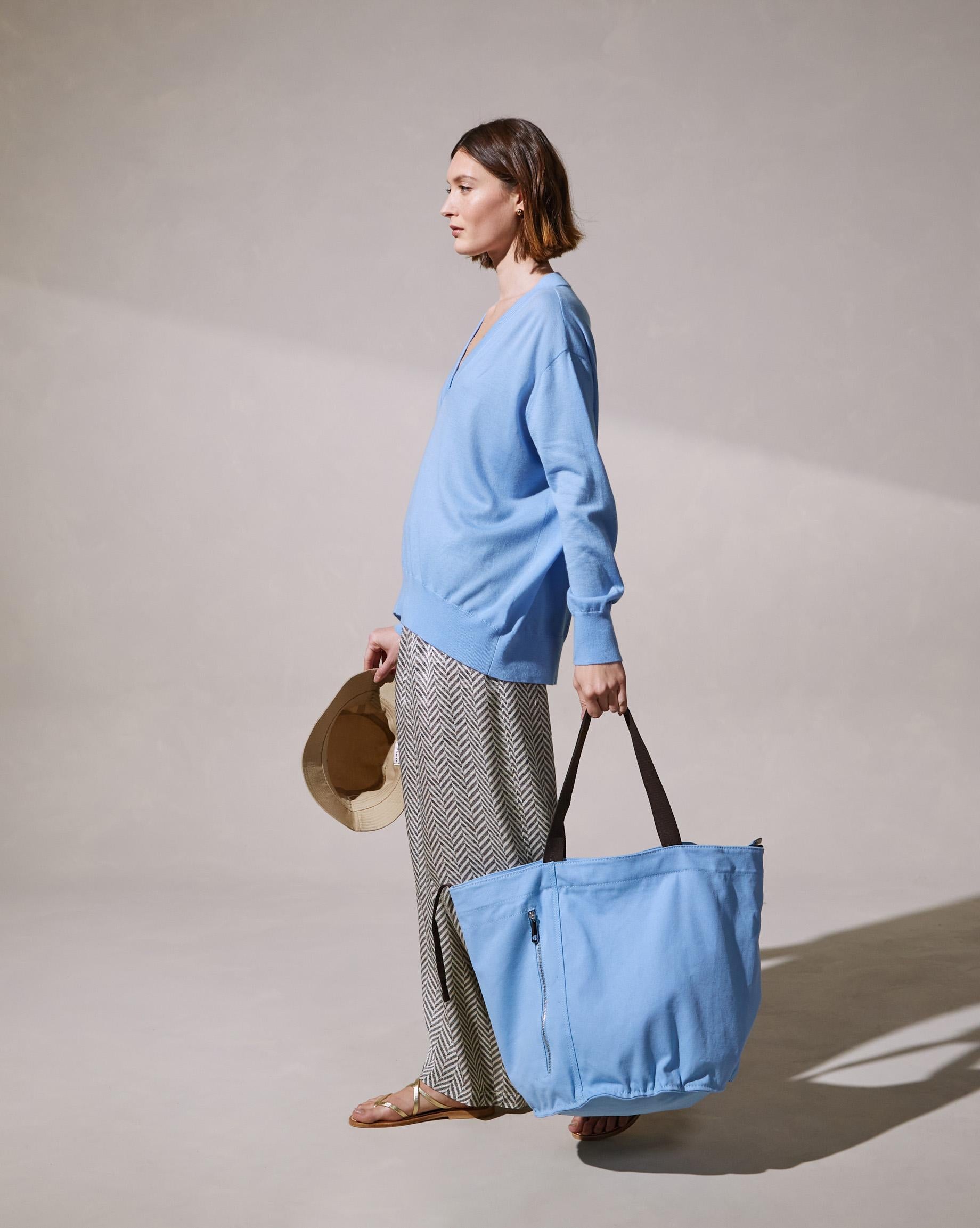 Pull col V oversize en cachemire, RODIER