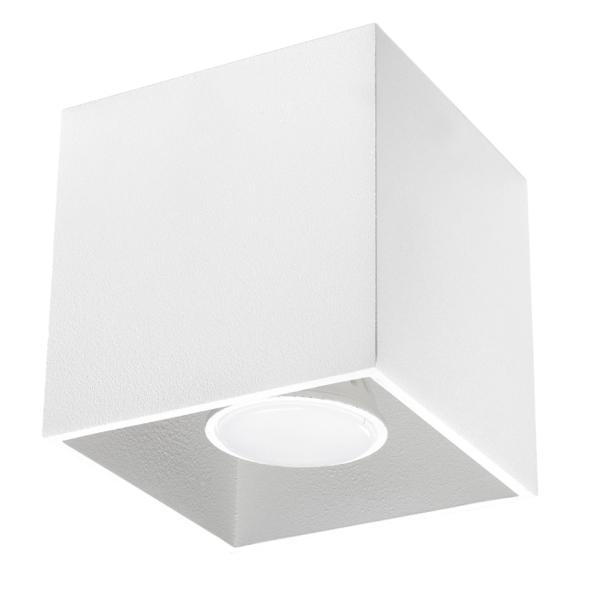 Plafonnier Aluminium Blanc GU10 1 Quad, EDEN