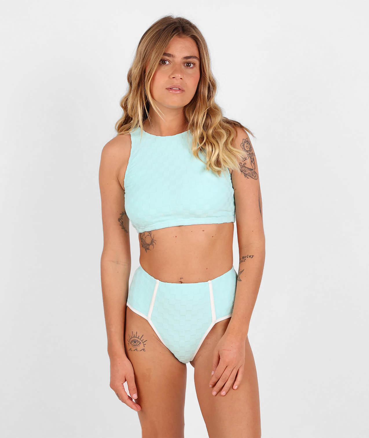 Brassière haute damier éponge SOUREY, OXBOW