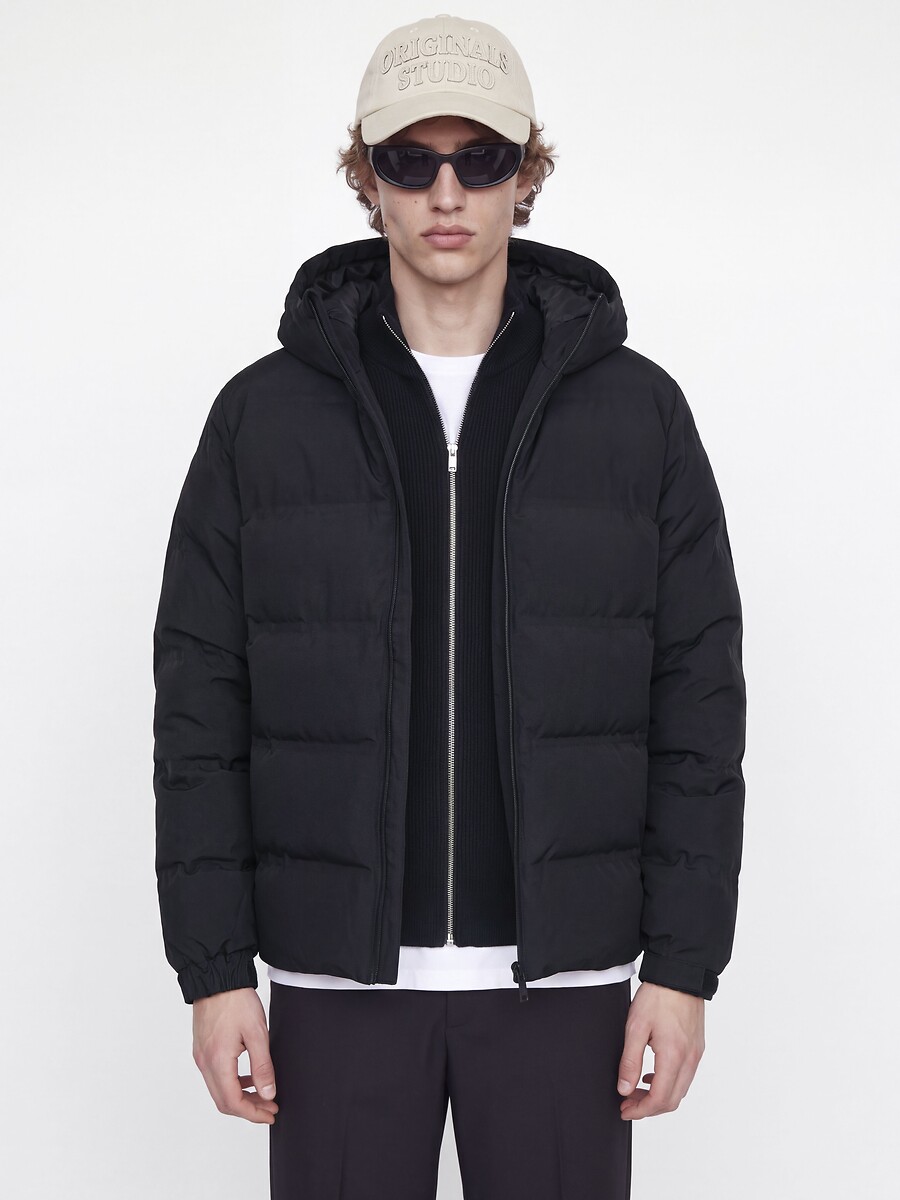 Doudoune courte capuche fixe col montant, plein hiver, JACK & JONES