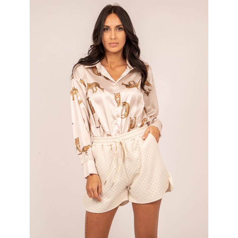 Chemise Satin Motifs Oracio, DONA LISA