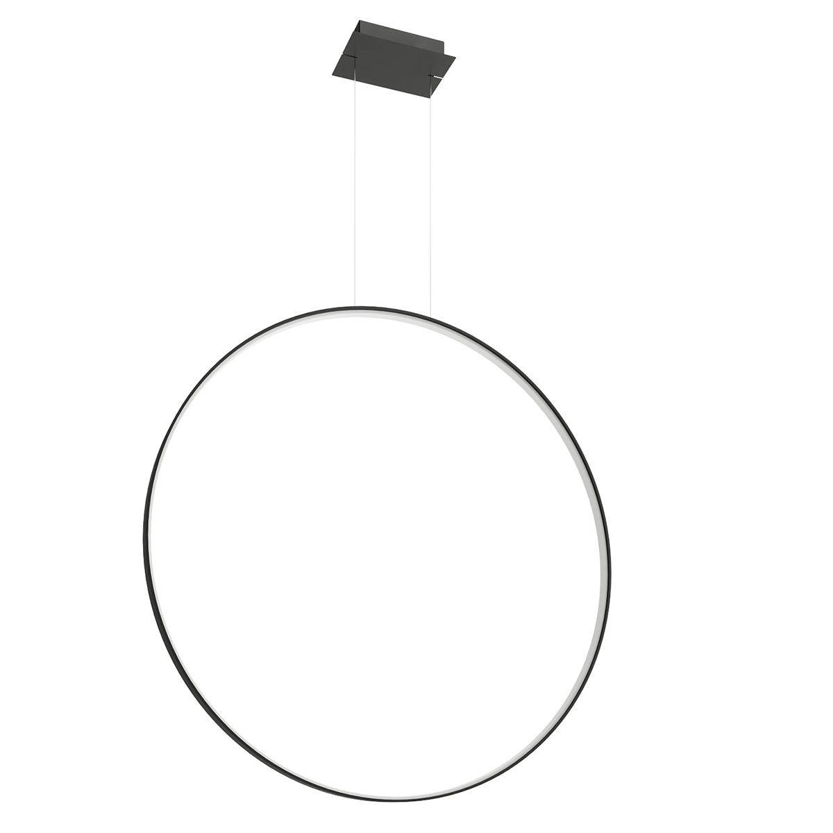 Suspension Aluminium Noir LED 1 Rio, EDEN