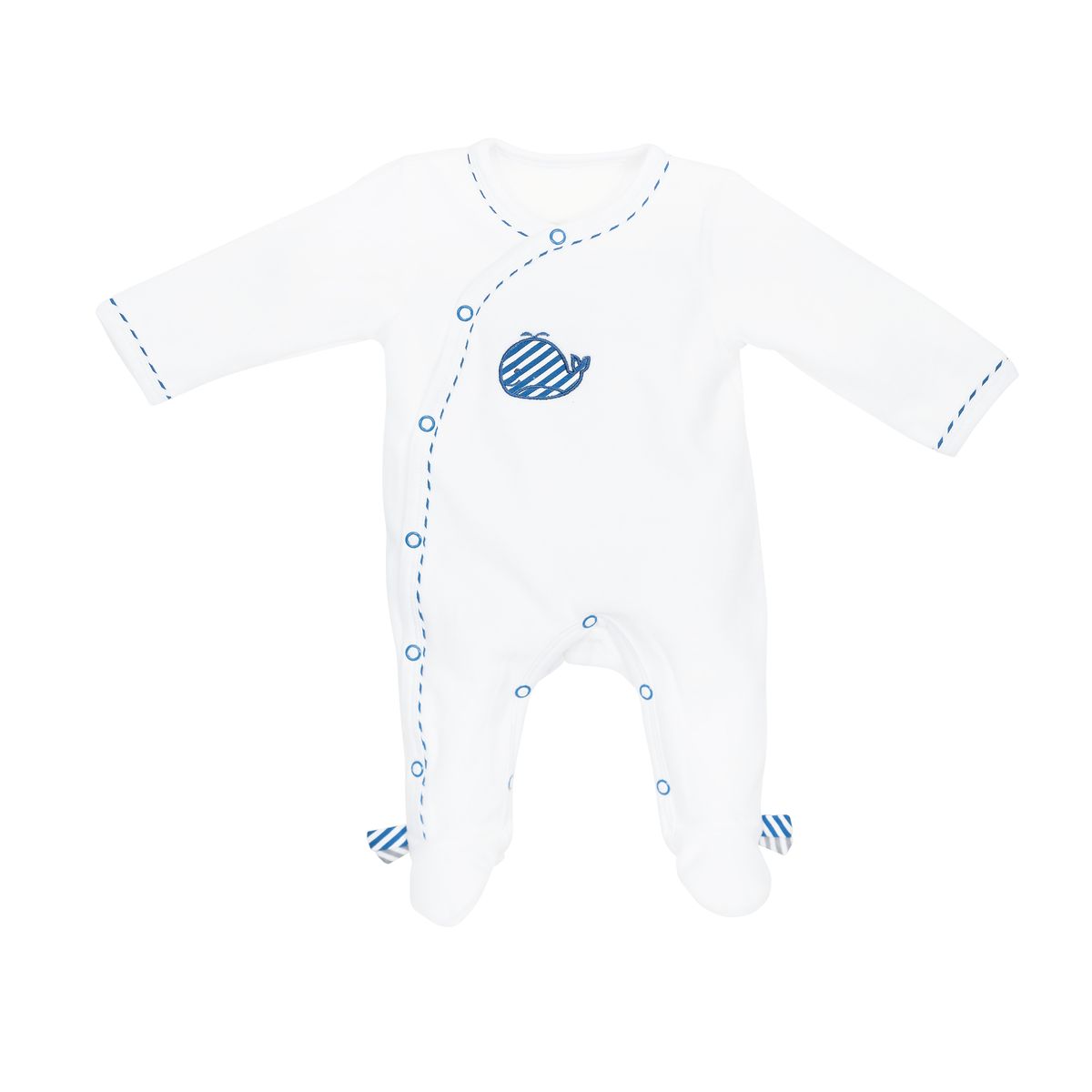 Pyjama bébé à manches longues en velours, SAUTHON