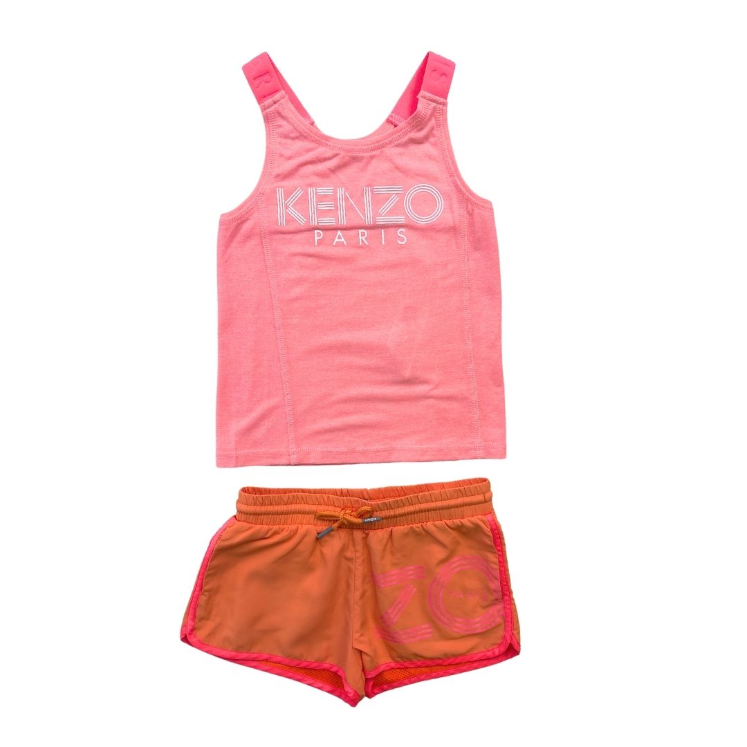 Ensemble sport rose et orange tres bon etat multicolore Kenzo La Redoute