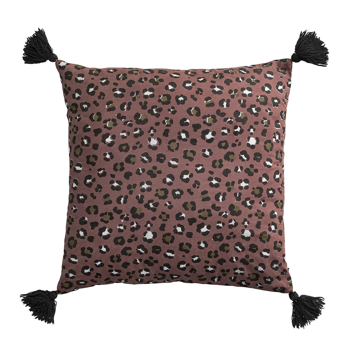 Housse de coussin polycoton, BLANC D’IVOIRE