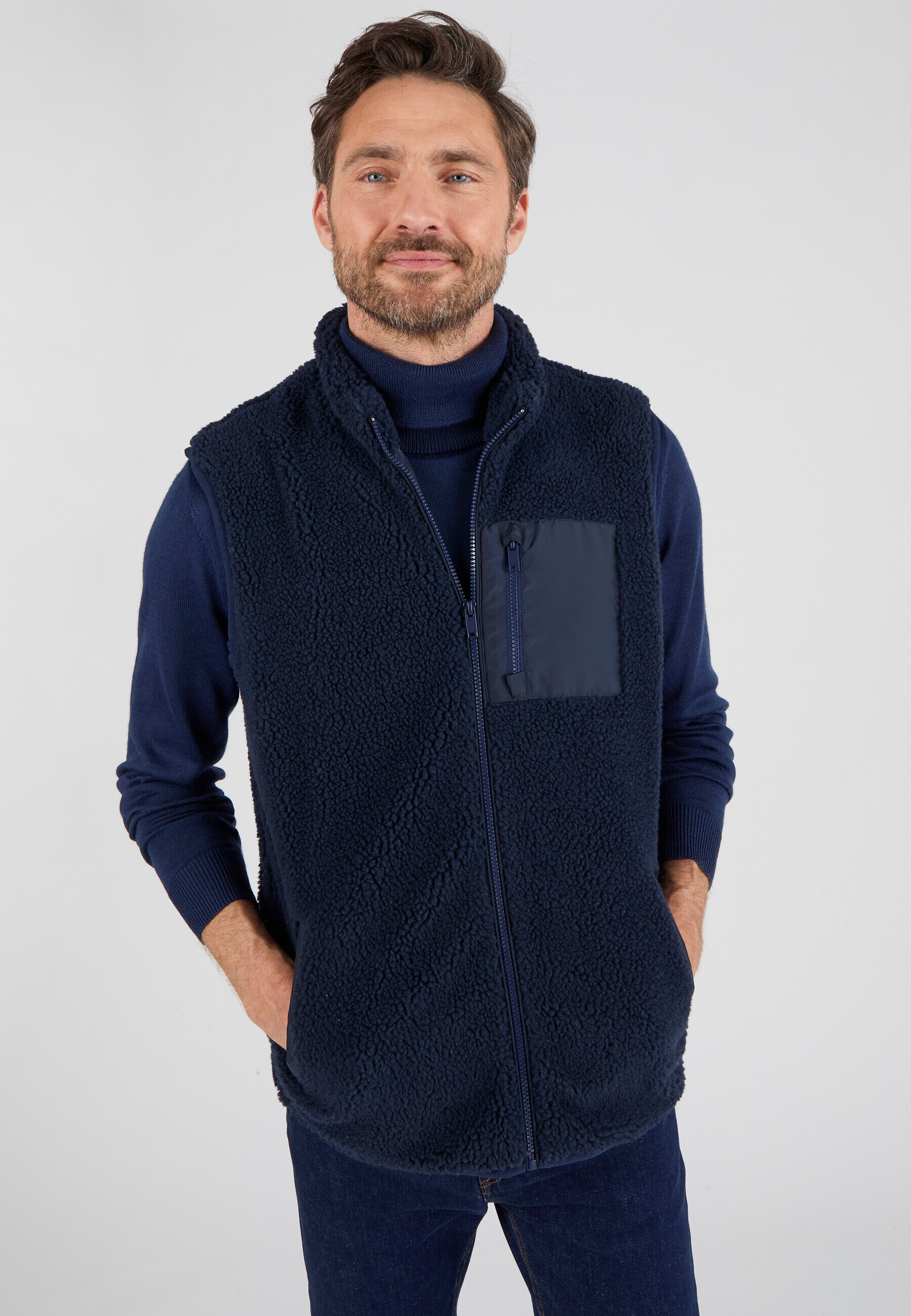 Veste sans manches en maille moutonnée, DAMART