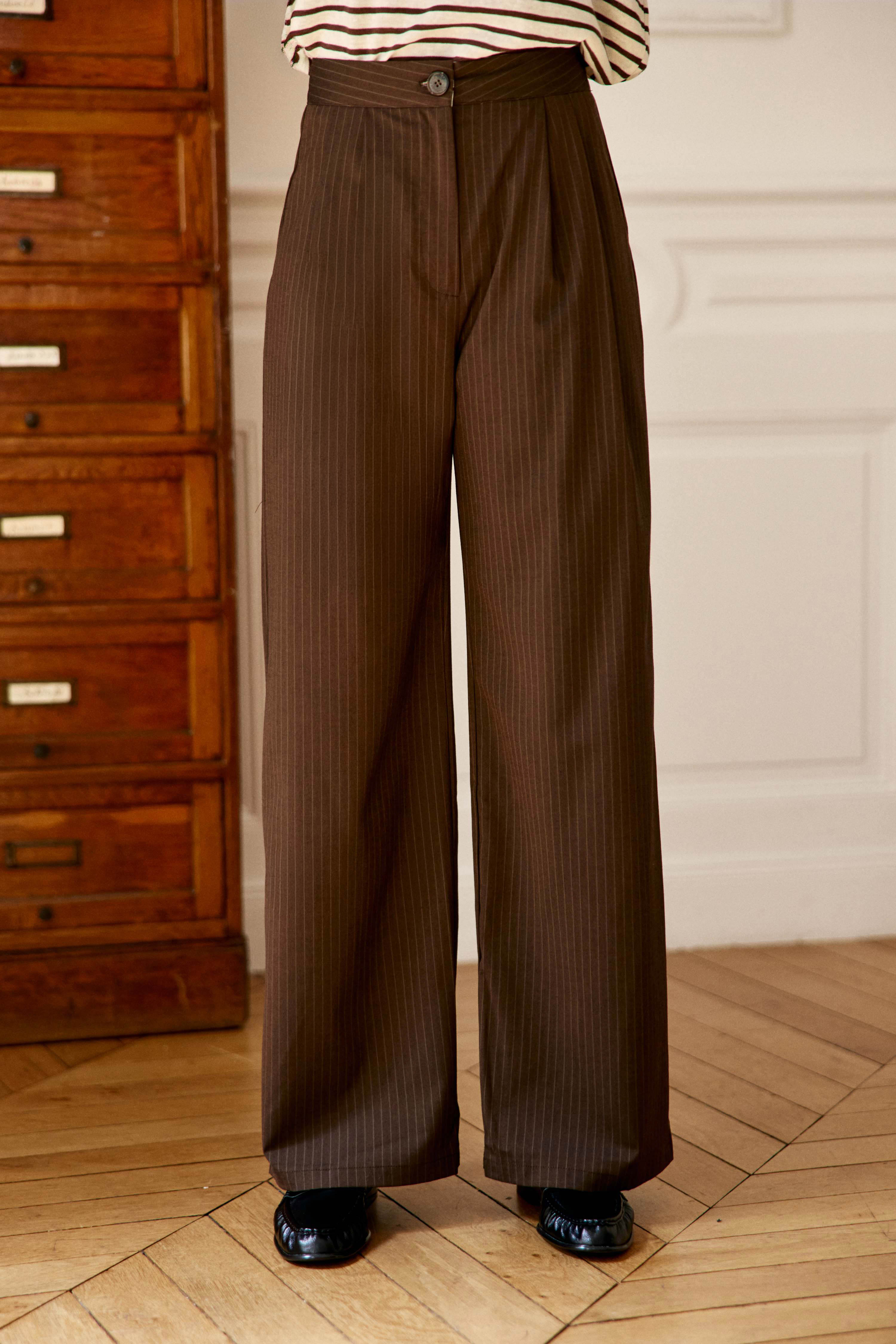 Pantalon droite uni PAOLINE, LA PETITE ETOILE