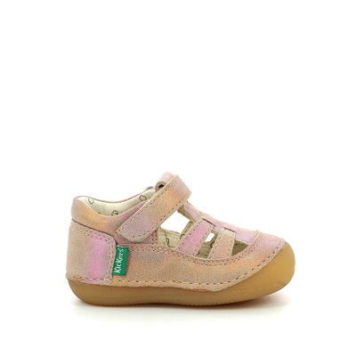 Kids Sushy Leather Sandals with Closed Toe KICKERS
